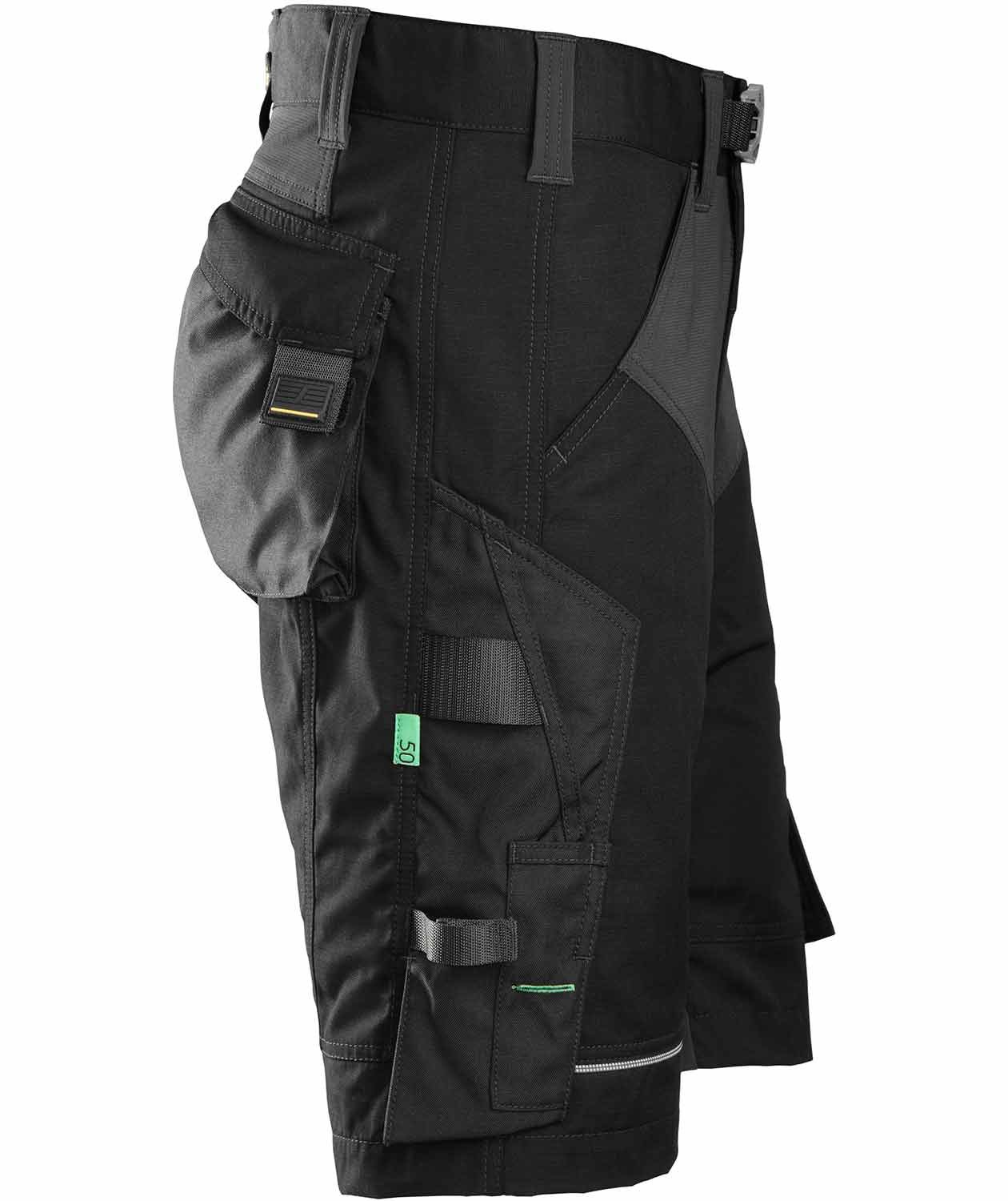 Snickers Flexiwork arbeidsshorts 6914, Svart, large image number 3