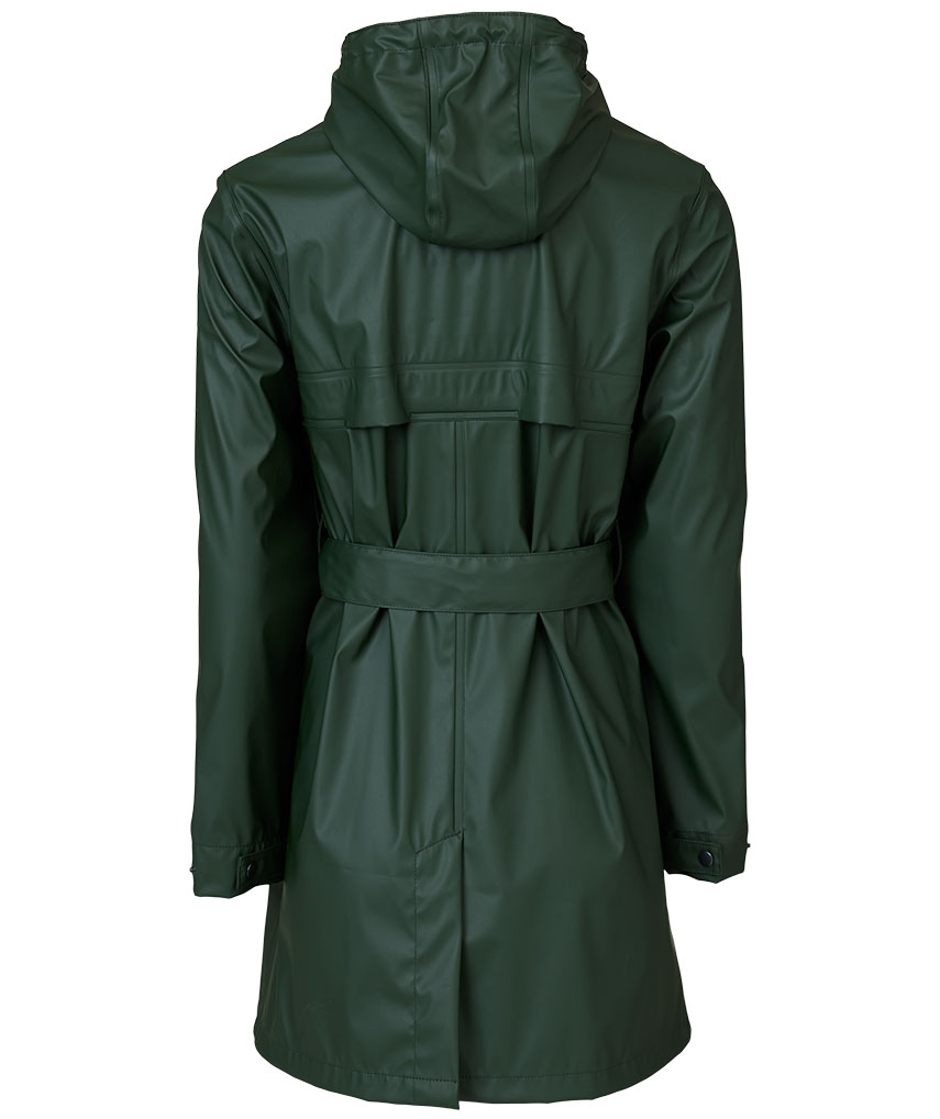 ELKA Recycled PU dame regnfrakke, Oliven, large image number 5