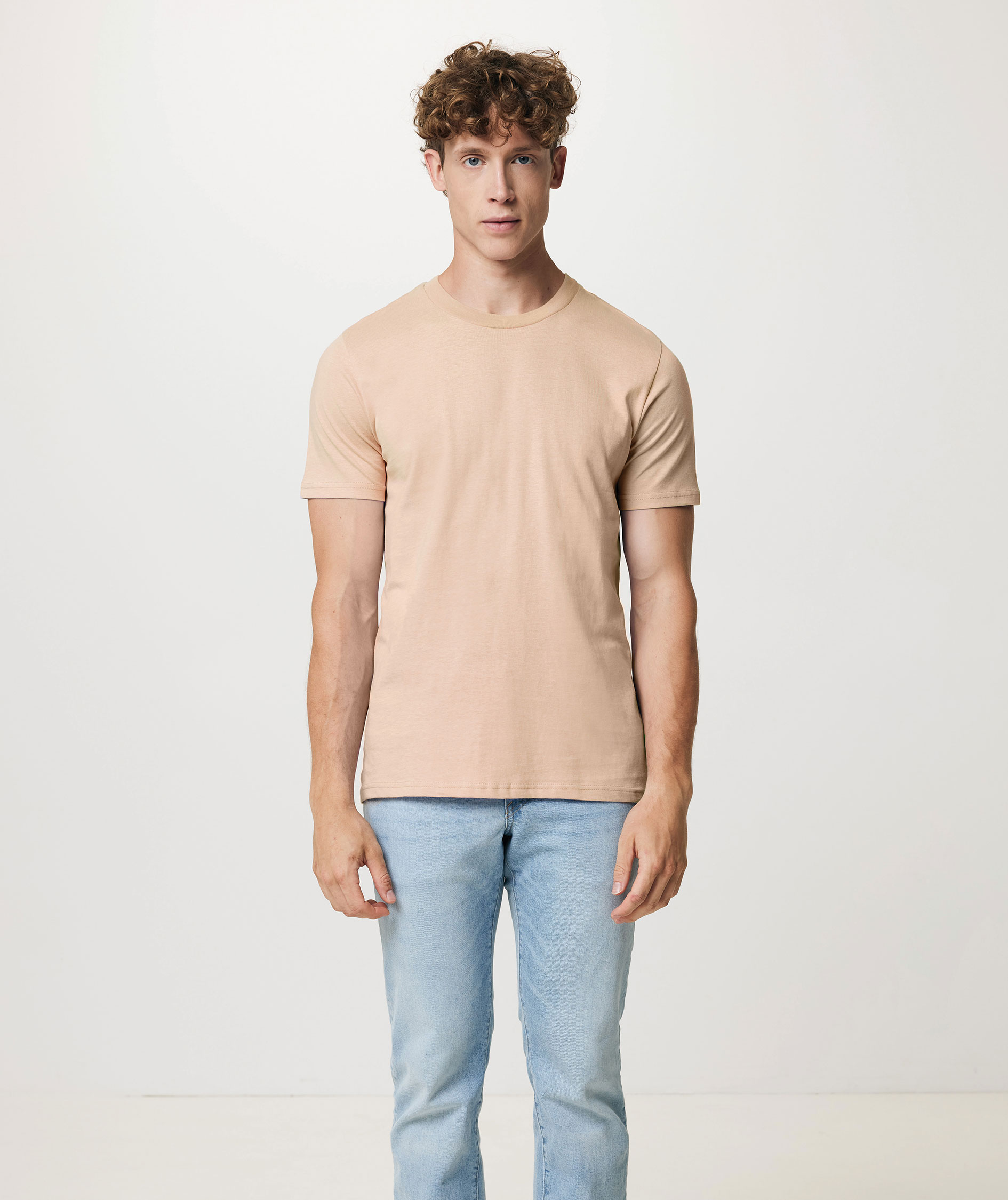 Iqoniq Brett T-shirt, Peach Nectar