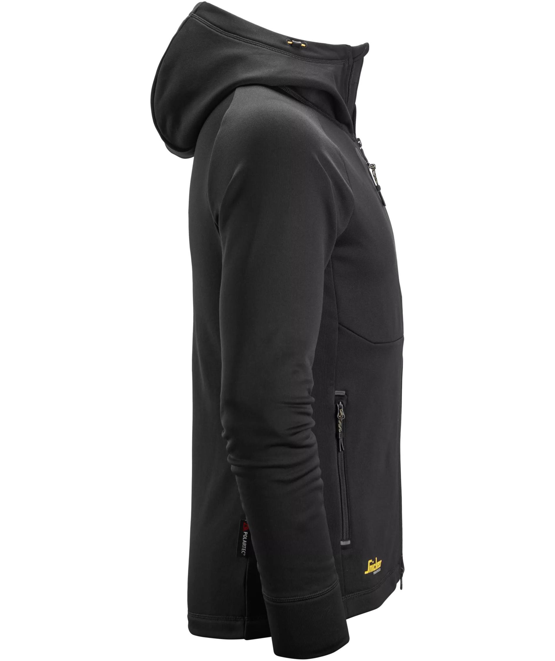Snickers Flexiwork Polartec&reg; hoodie with zipper 8026 full stretch, Black, large image number 2
