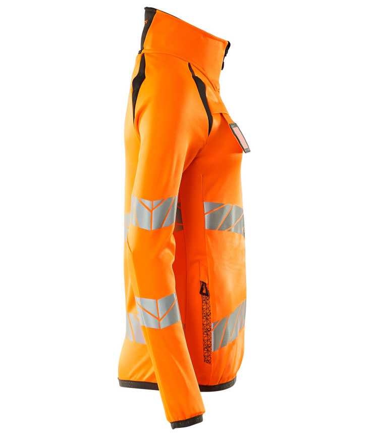 Mascot Accelerate Safe fleecetr&ouml;ja dam, Varsel Orange/M&oslash;rk antracit, large image number 2