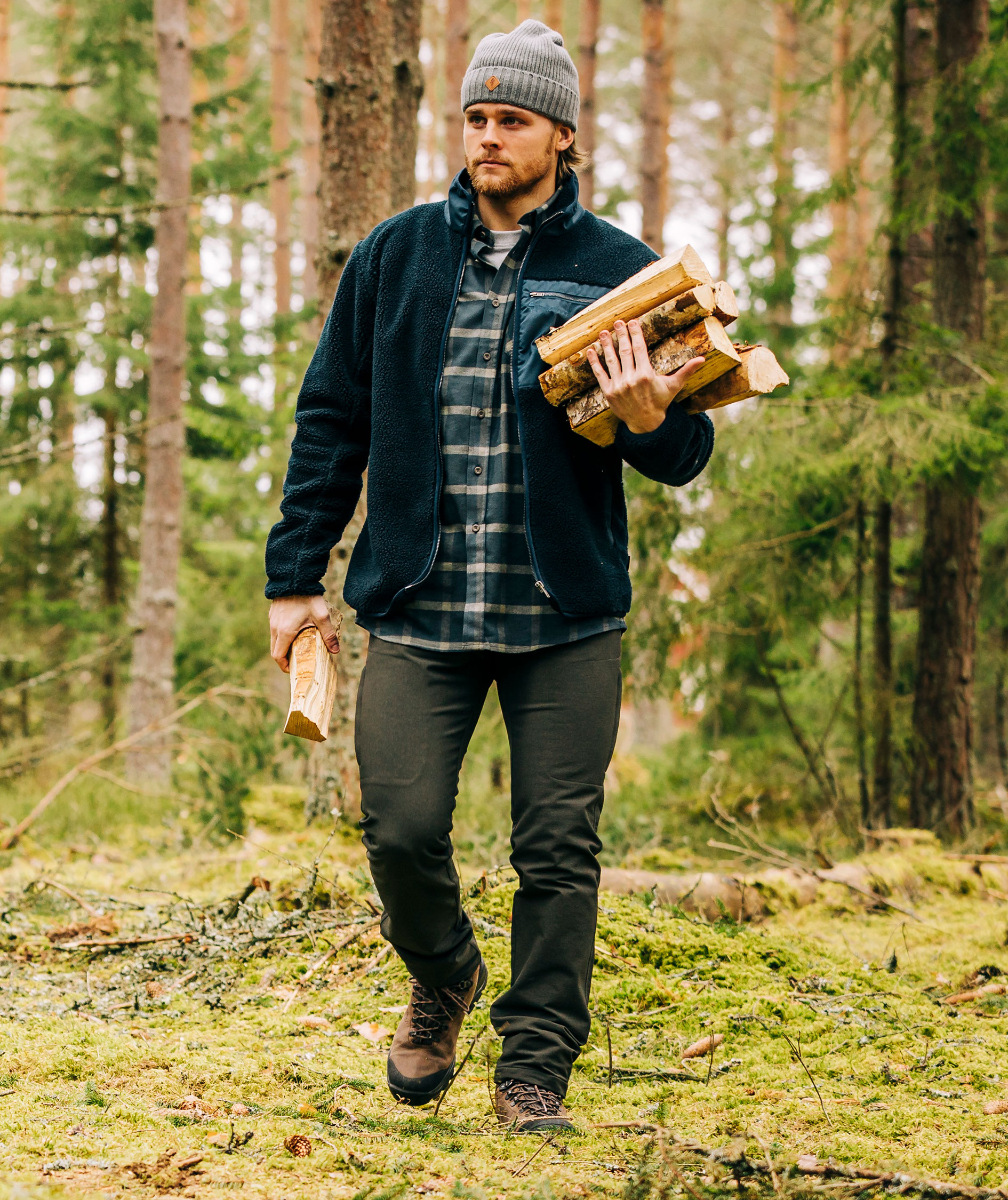 Pinewood&nbsp;Urban Nature bukser, M&oslash;rkegr&oslash;n