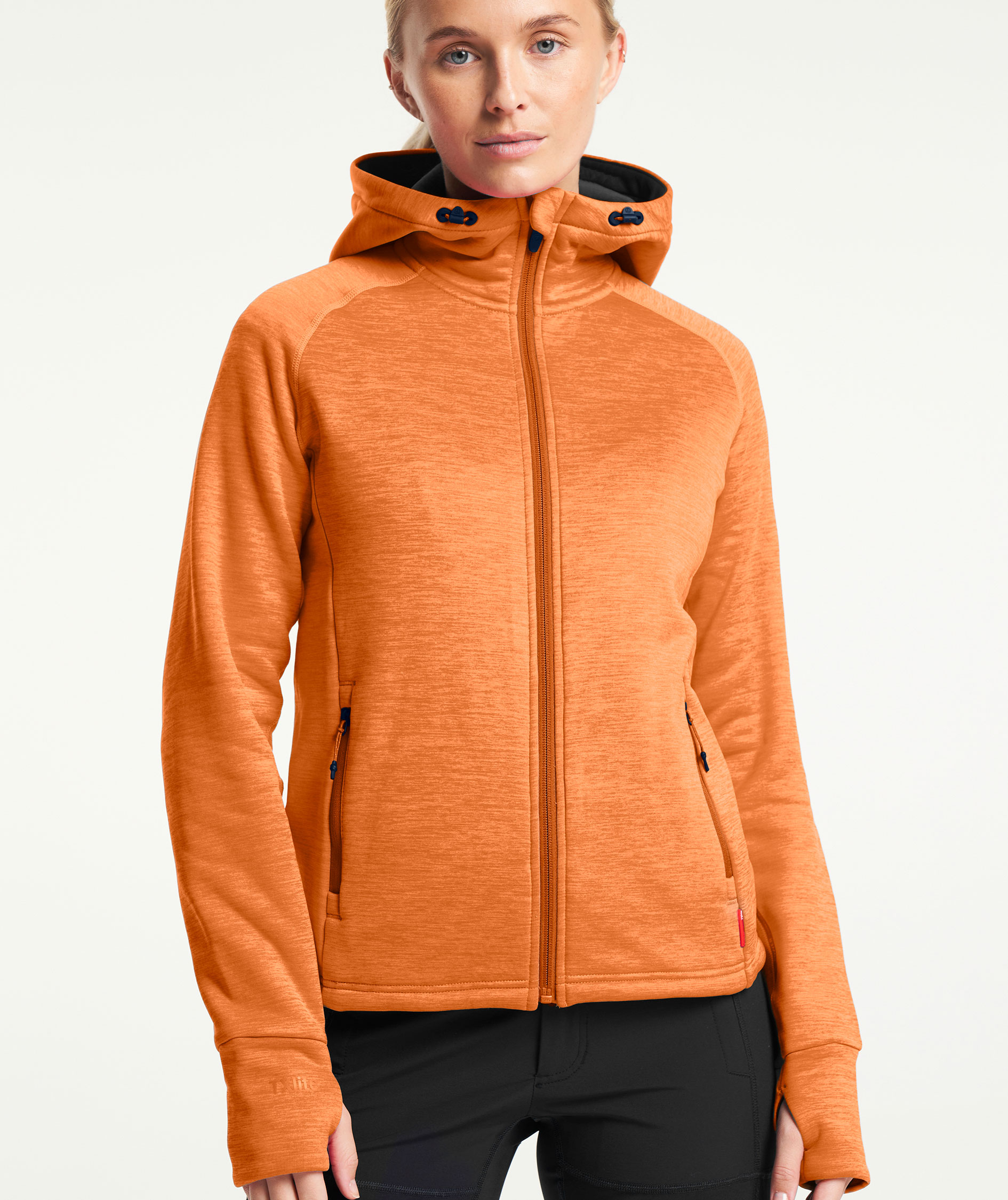 Tenson TXlite dame h&aelig;ttetr&oslash;je med lynl&aring;s, M&oslash;rk Orange, large image number 8