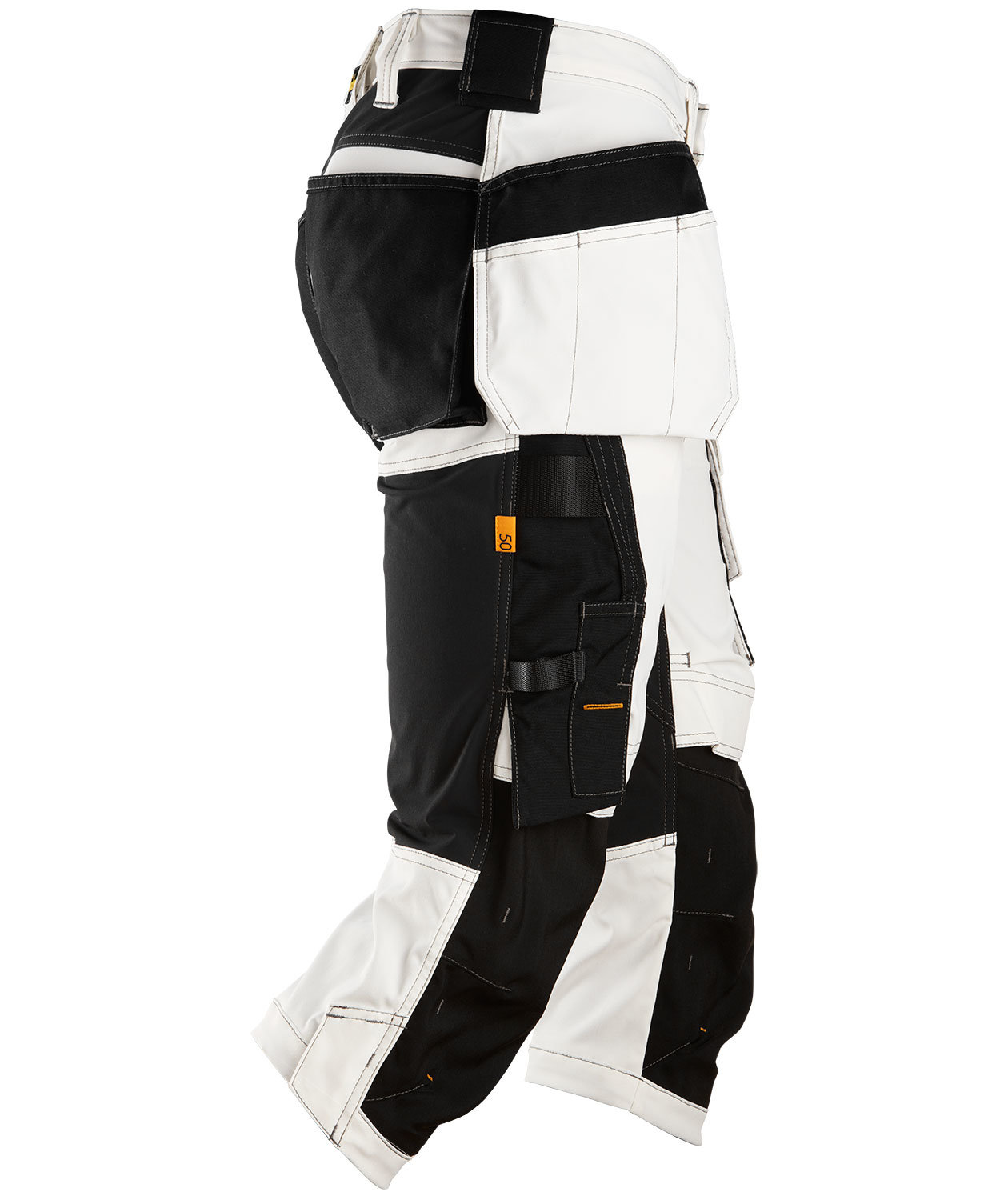 Snickers AllroundWork h&aring;ndverkerknickers 6142, Hvit/Svart, large image number 4