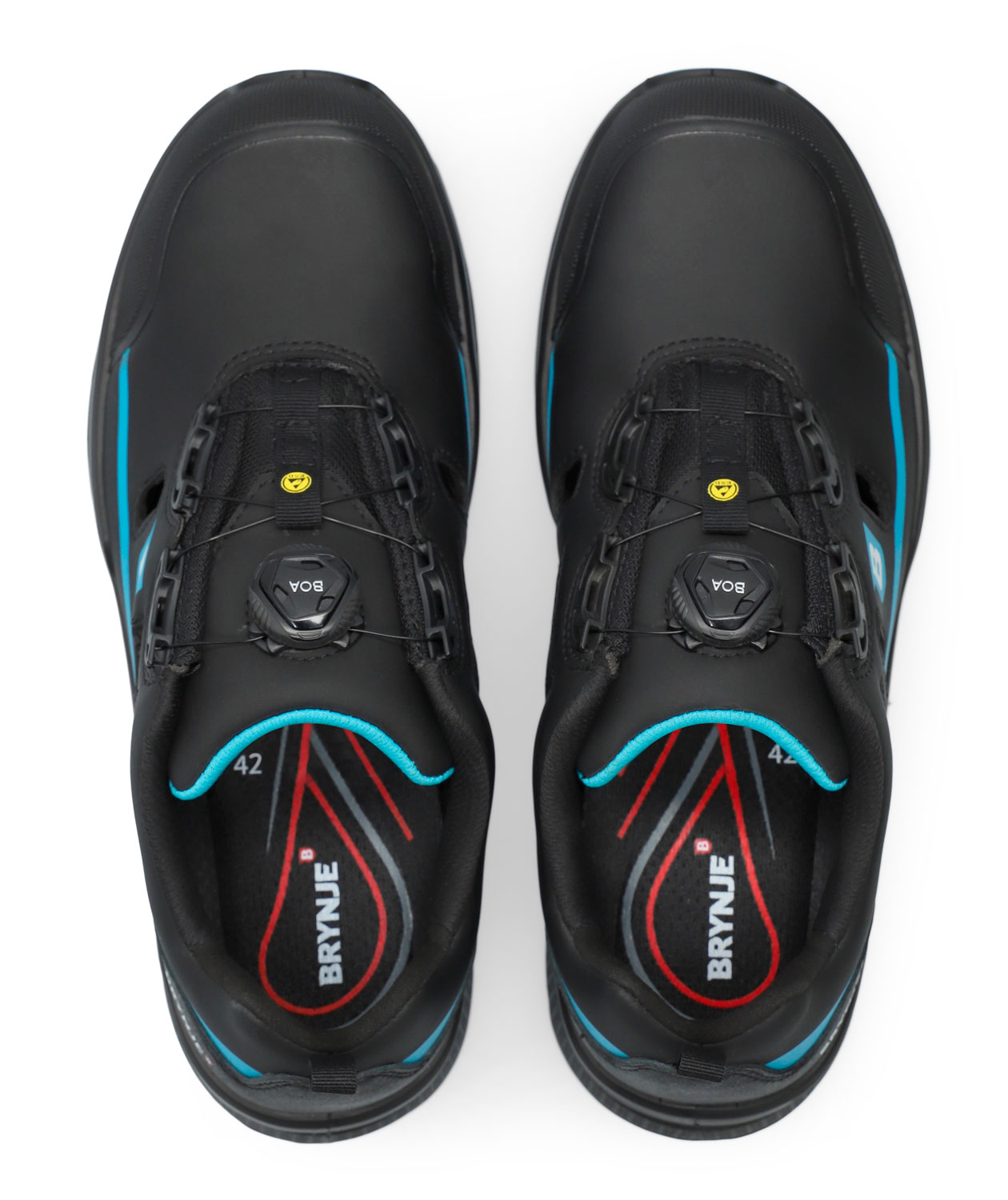 Brynje Blue Style sikkerhedssandaler S1P, Sort, large image number 3