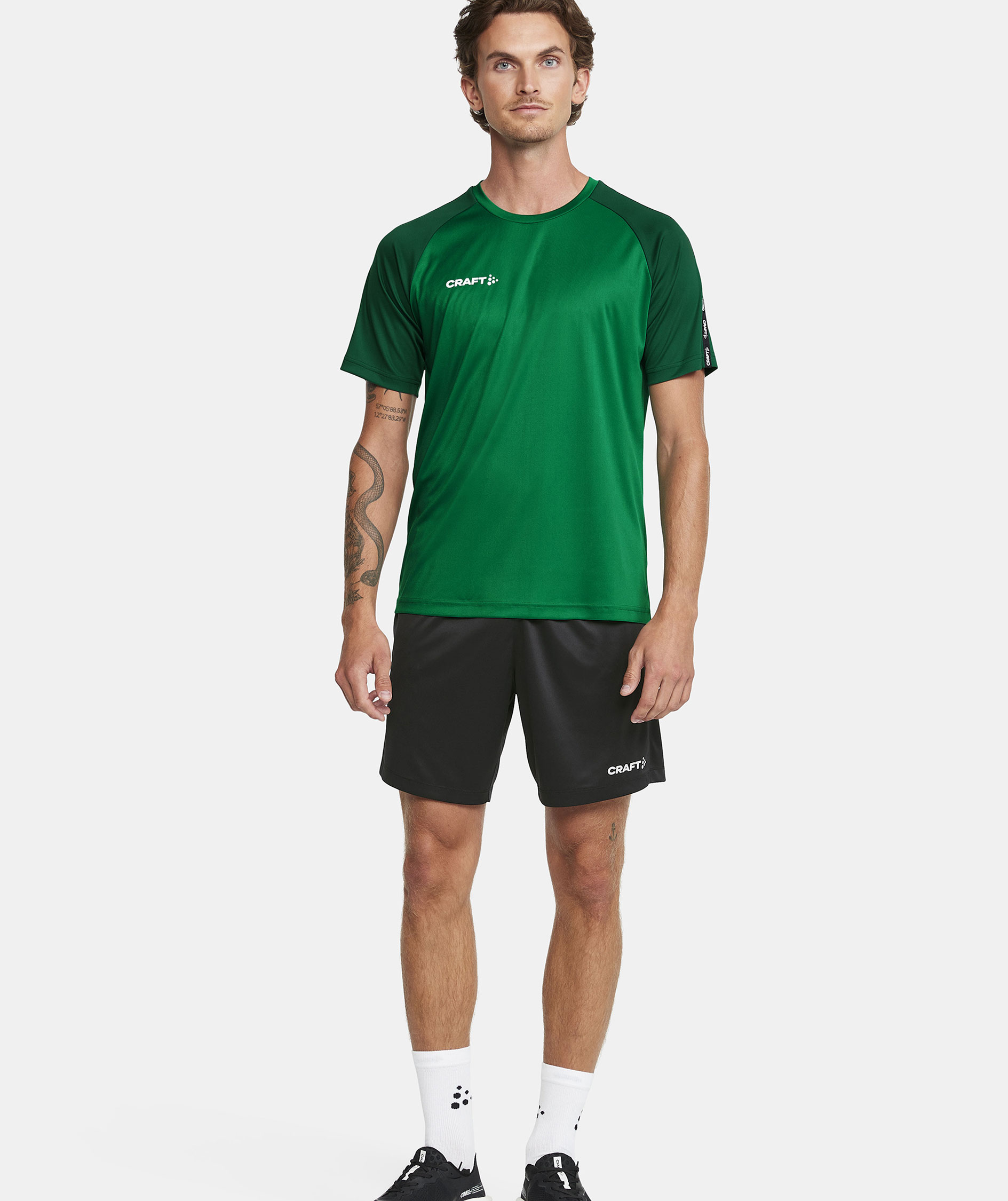 Craft Squad 2.0 Contrast Jersey T-shirt, Team Green-Ivy