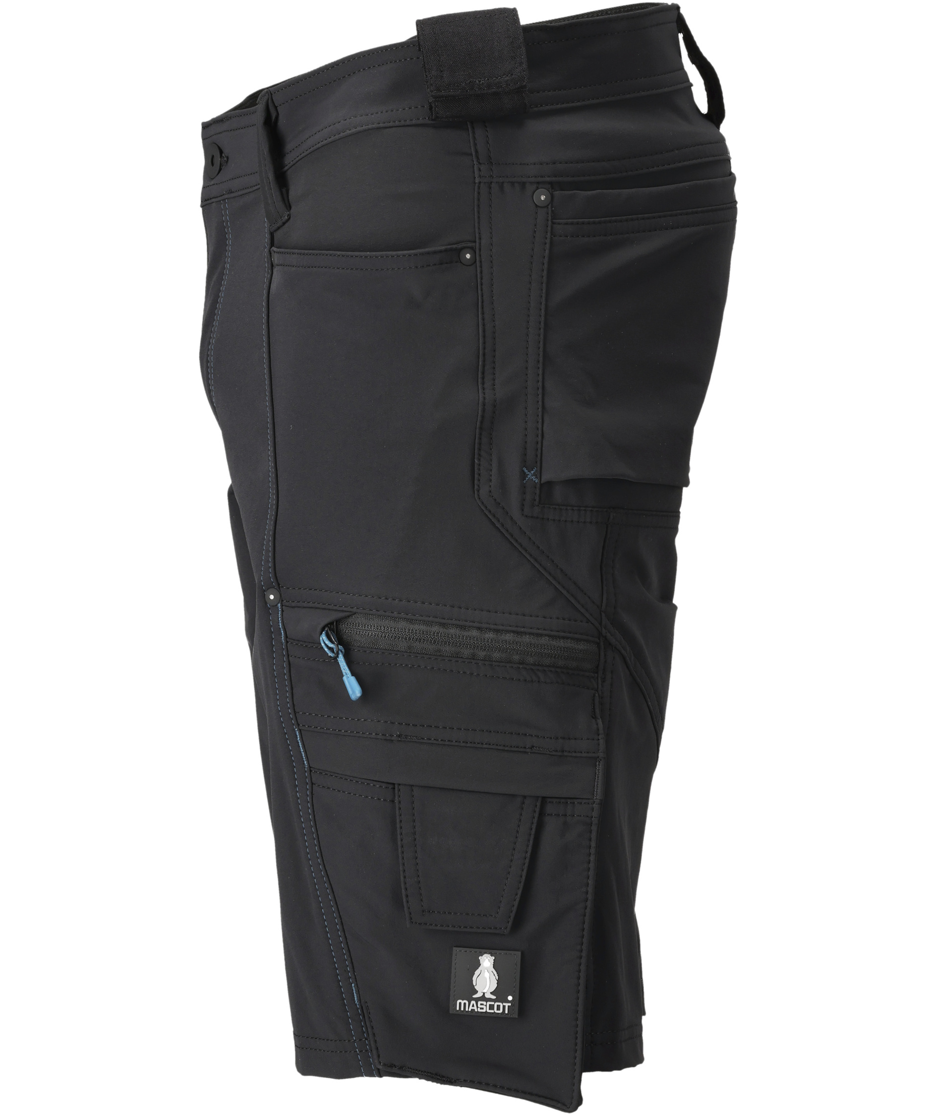 Mascot Advanced arbejdsshorts full stretch, Sort, large image number 3