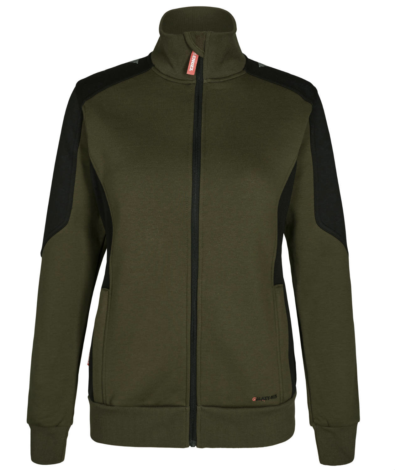 Engel Galaxy dame sweatcardigan, Forest Green/Svart, Forest Green/Svart, swatch