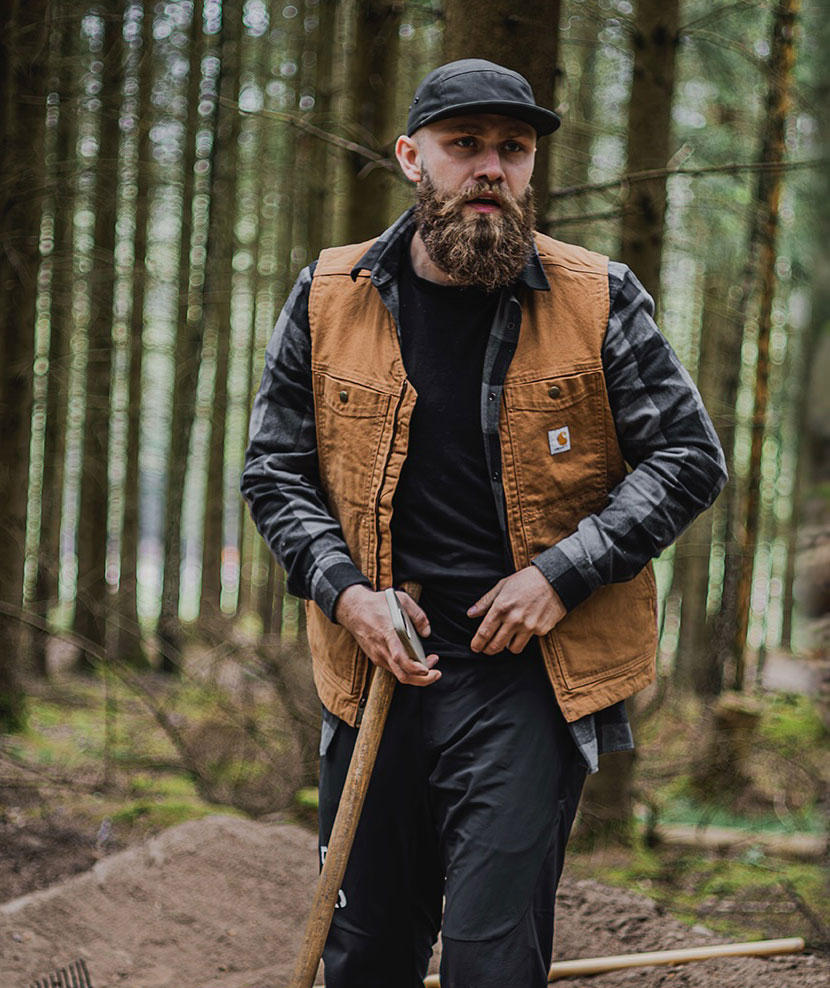 Carhartt Montana Duck vest, Carhartt Brown