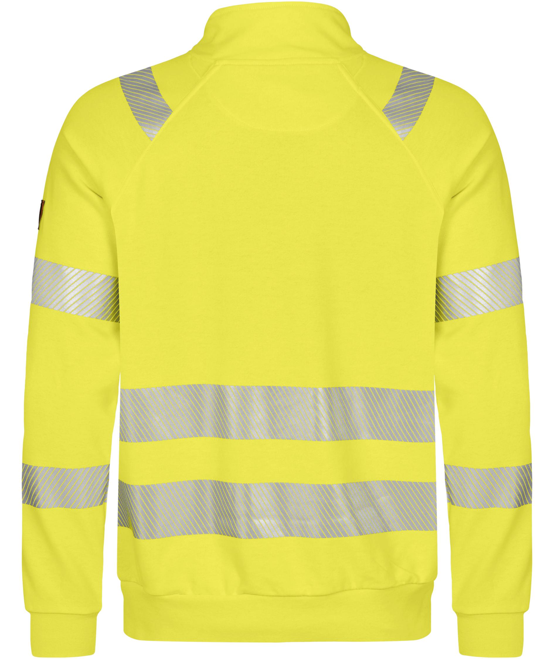 Tranemo FR half zip sweatshirt, Hi-viz yellow