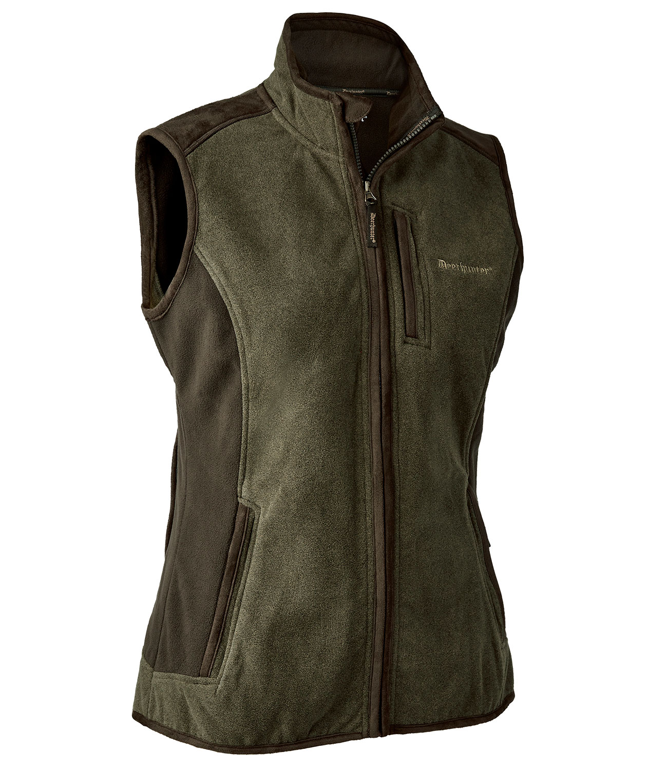 Deerhunter Lady Pam Bonded fleece v&auml;st dam, Graphite green melange