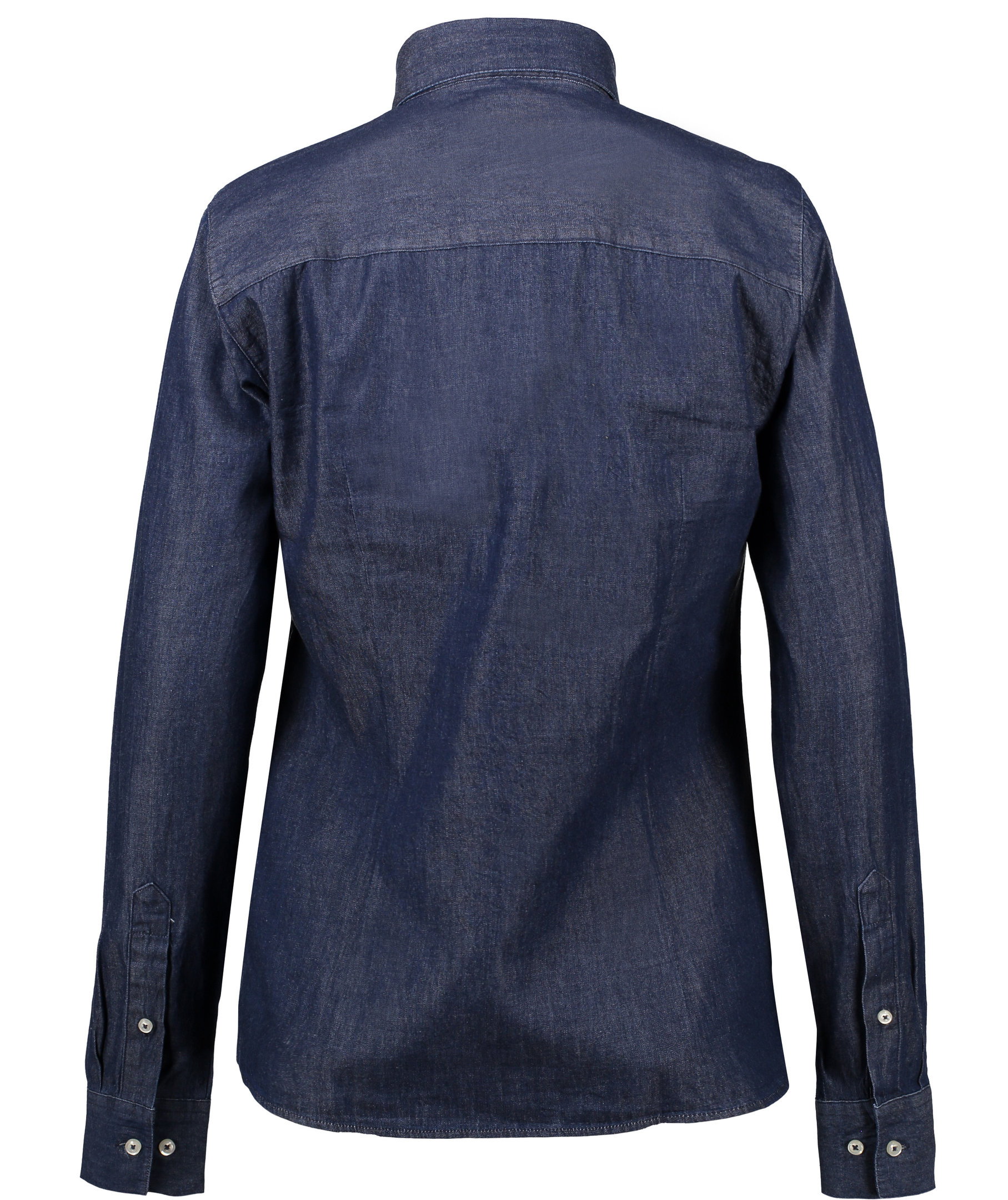 Seven Seas modern fit dameskjorte denim, Indigobl&aring;, large image number 4