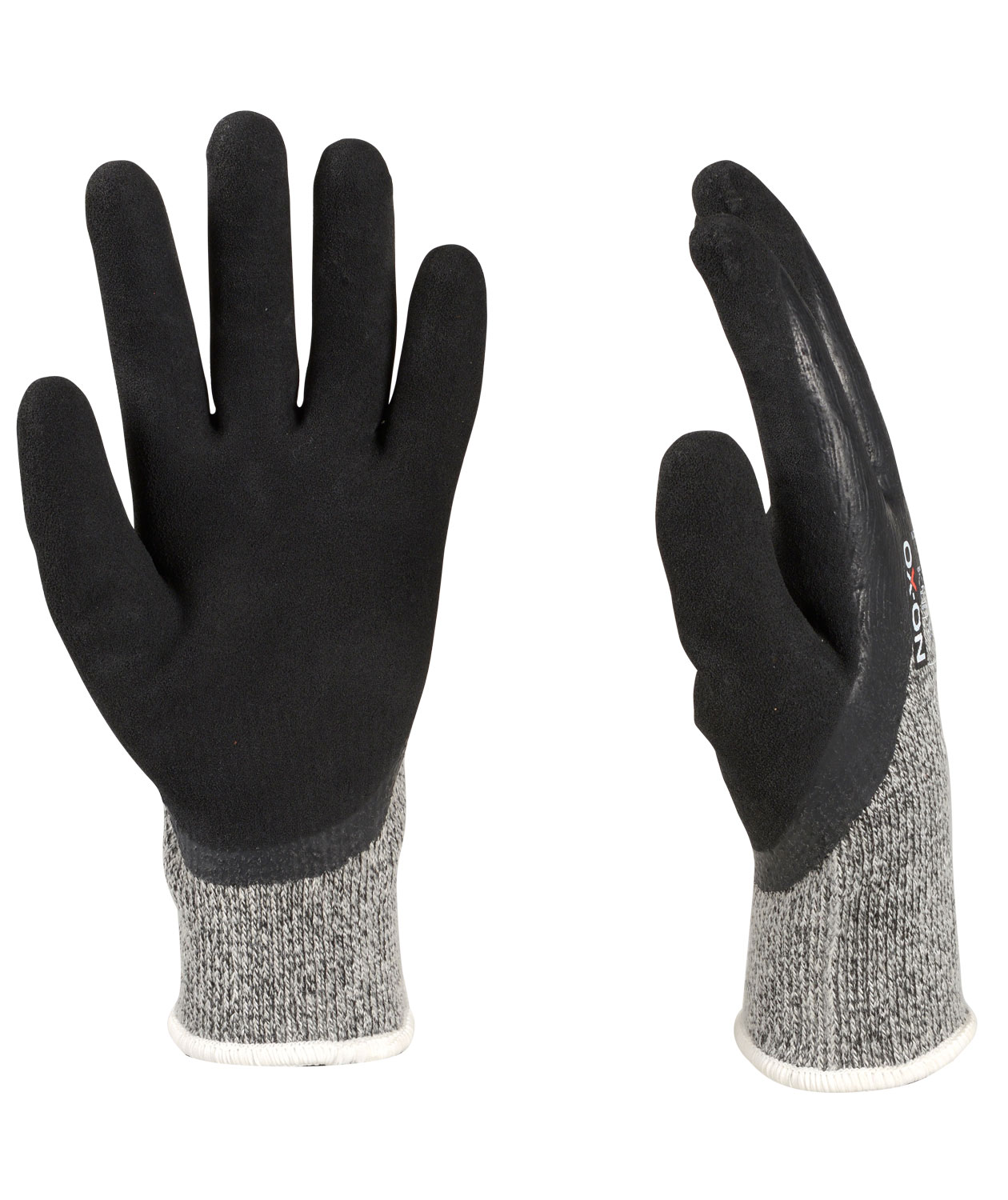 OX-ON Cut Supreme 9603 wintergloves with cut resistance Cut D, Black/Grey, large image number 3