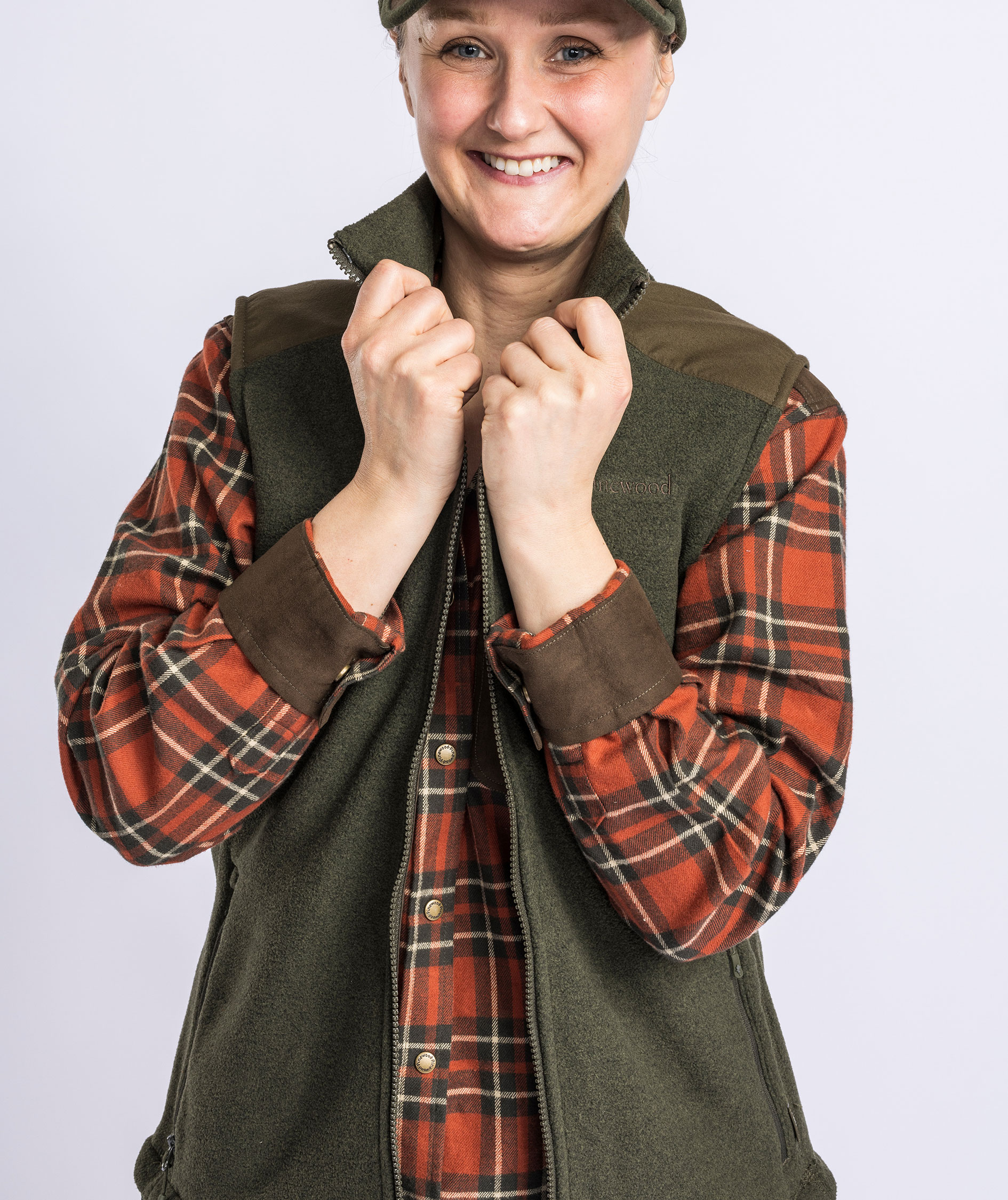 Pinewood Sm&aring;land Forest dame fleecevest, Hunting Green, large image number 5