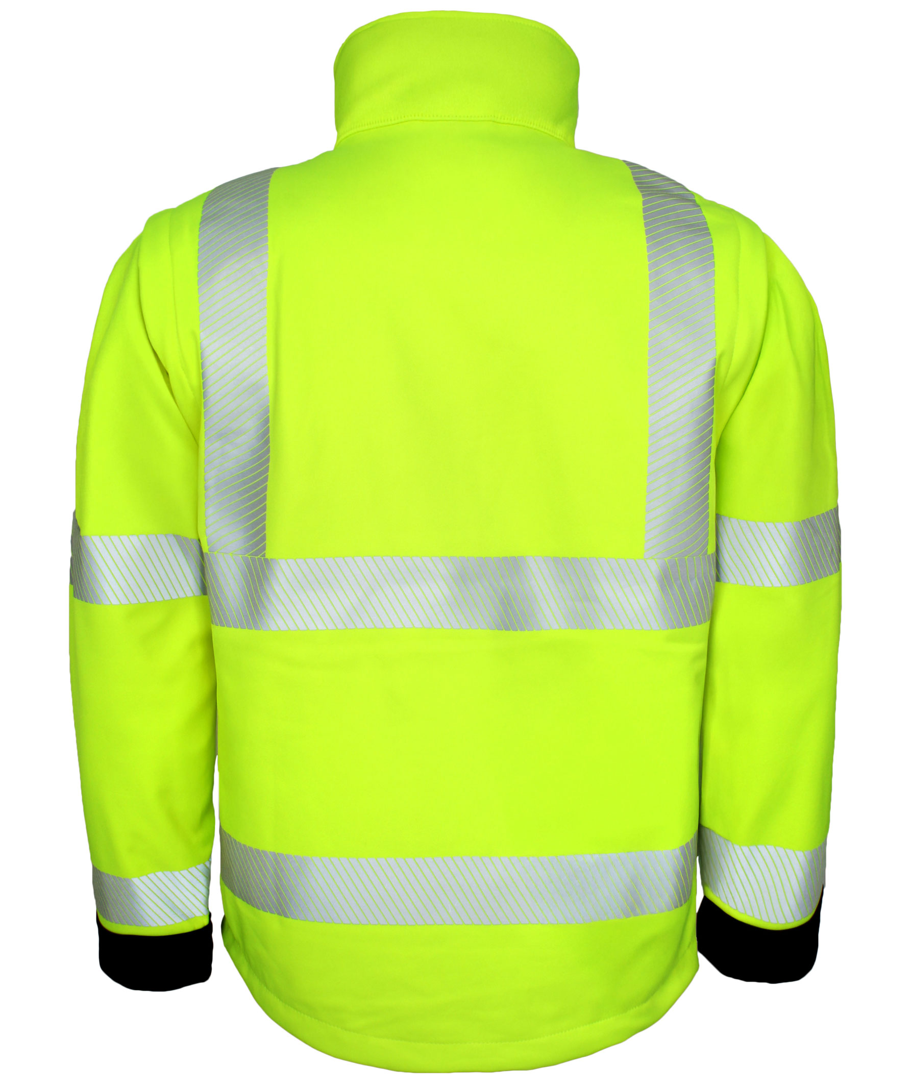 Lyngs&oslash;e 2-i-1 softshelljakke, Hi-vis Gul/Sort, large image number 3