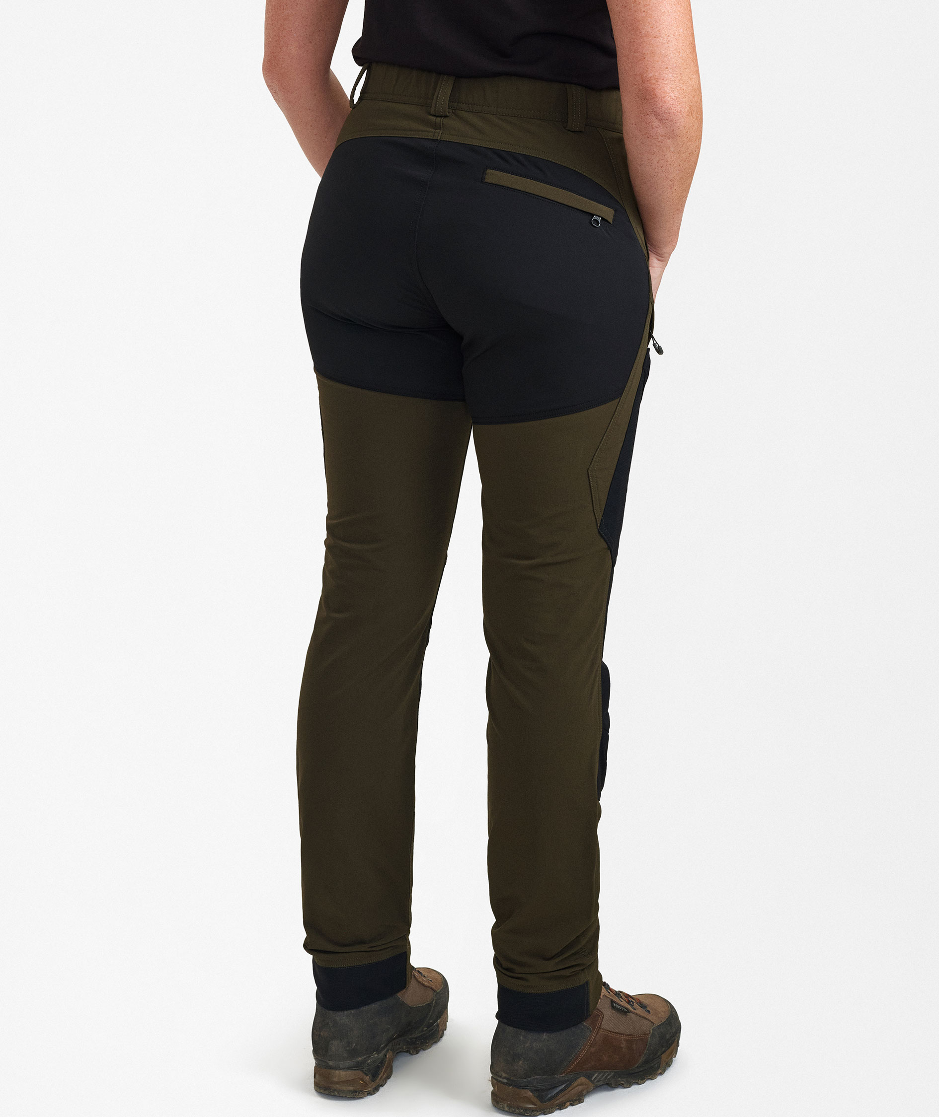 Deerhunter Northward women's trousers, Bark Green/Black, large image number 4