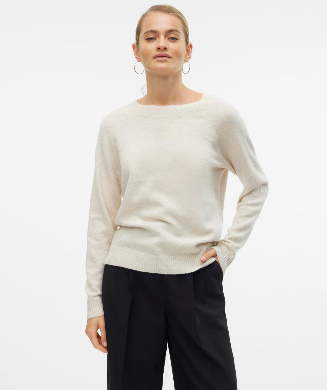 Vero Moda VMDOFFY dame striktr&oslash;je, Birch Melange