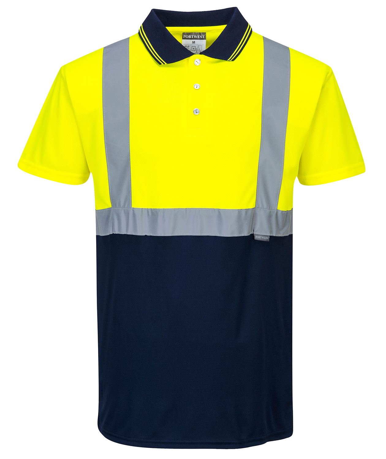 Portwest pik&eacute;tr&ouml;ja, Varsel yellow/marinbl&aring;