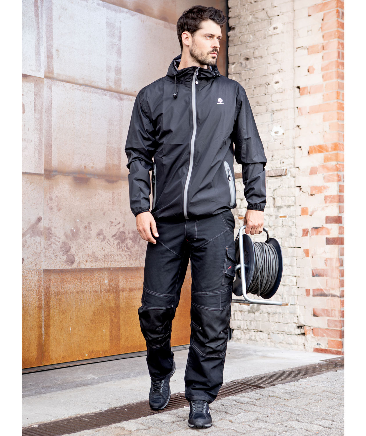 Albatros Skyrunner Black Low arbetsskor O1, Svart