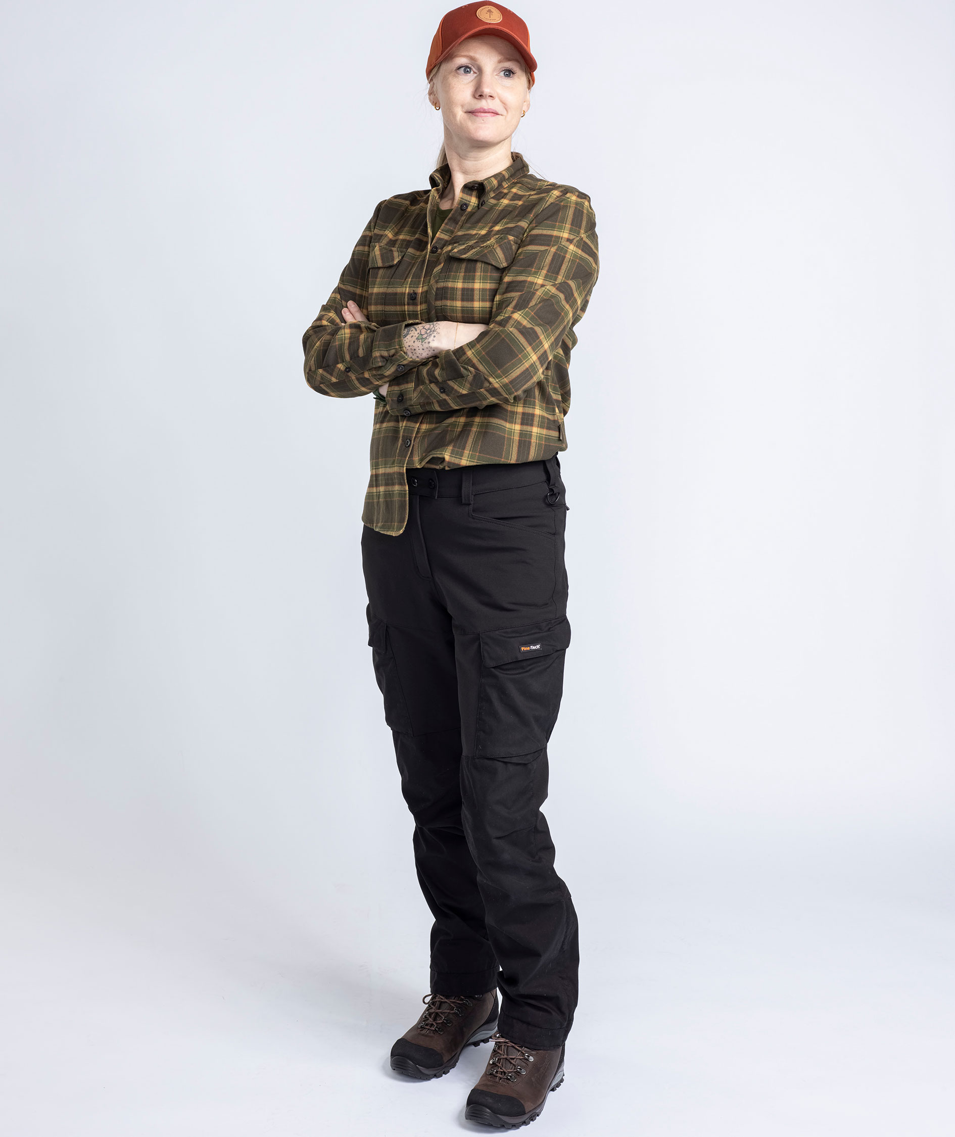 Pinewood Abisko Hiking Regular Fit dameskjorte, Moss green, large image number 5