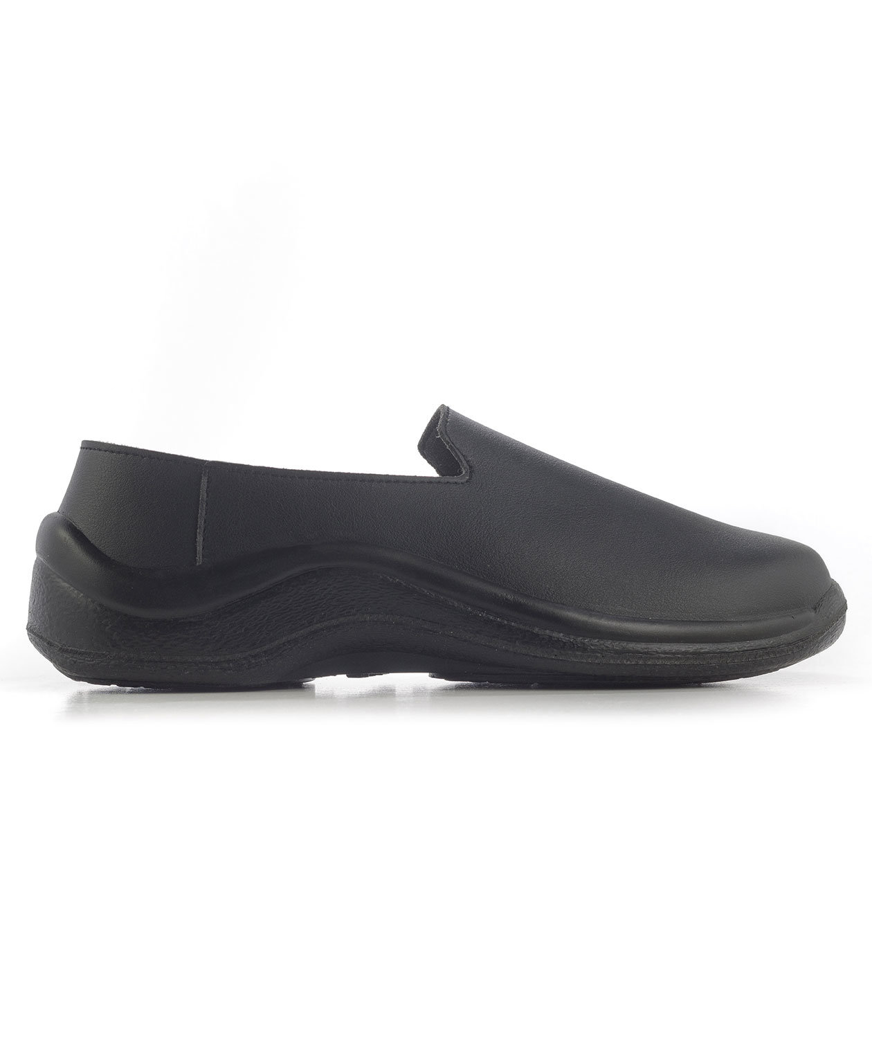 Codeor Slip-On loafer arbetsskor O1, Svart