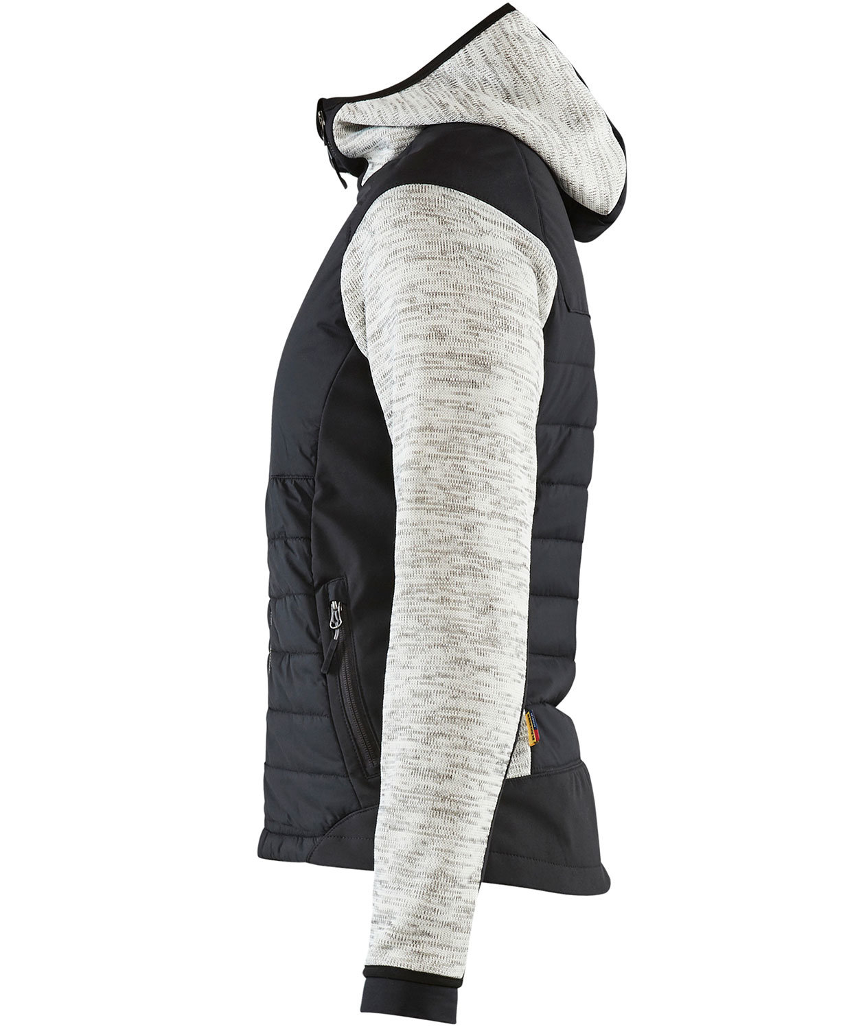 Bl&aring;kl&auml;der dame hybridjakke, Gr&aring; Melange/Sort, large image number 2