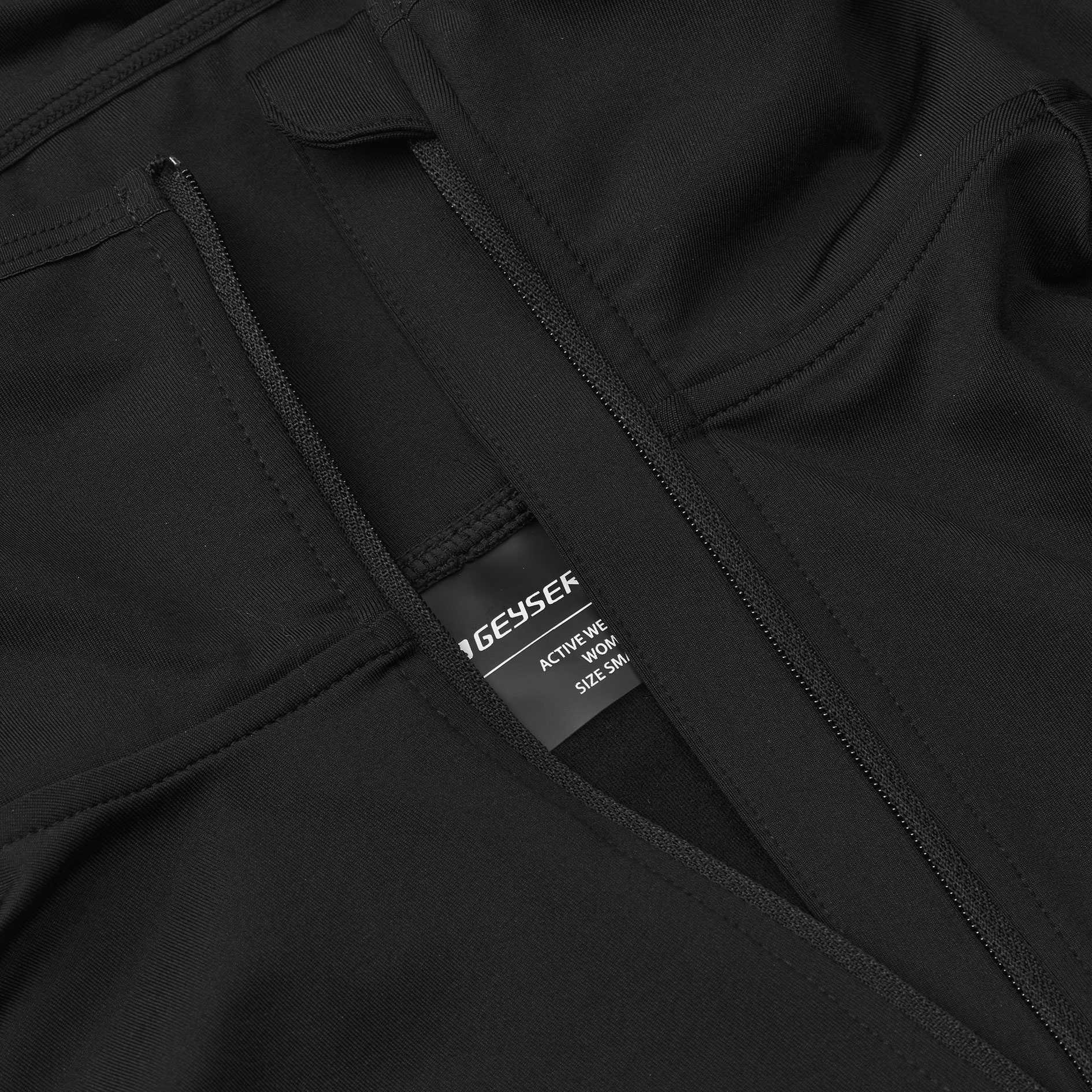 GEYSER woman's half-zip training pullover, Black, large image number 3