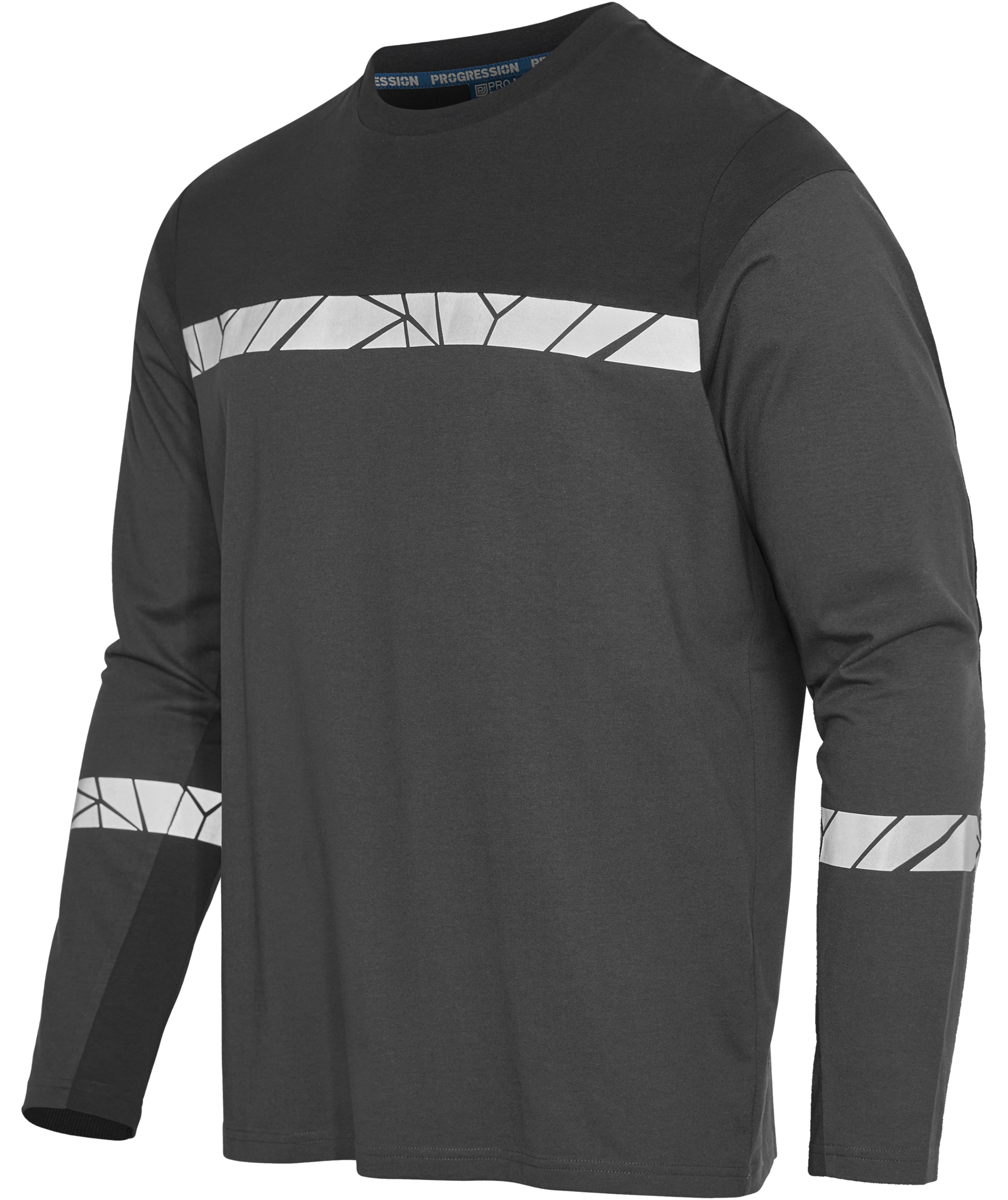 ProJob long-sleeved T-shirt 7002, Grey/Black, large image number 4