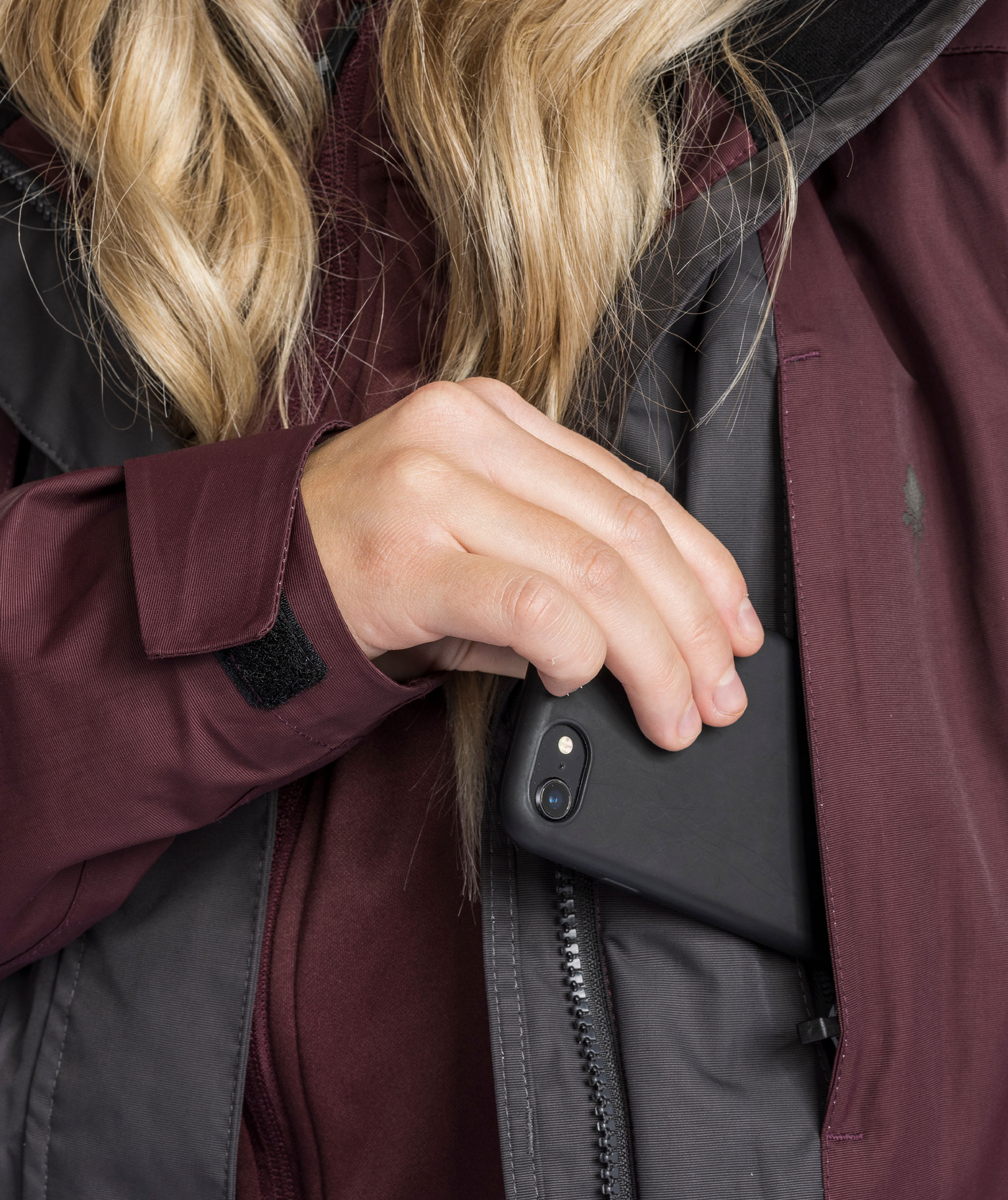 Pinewood&nbsp;Dog Sports 2.0 damejakke, Earth Plum/Dark Anthracite, large image number 7