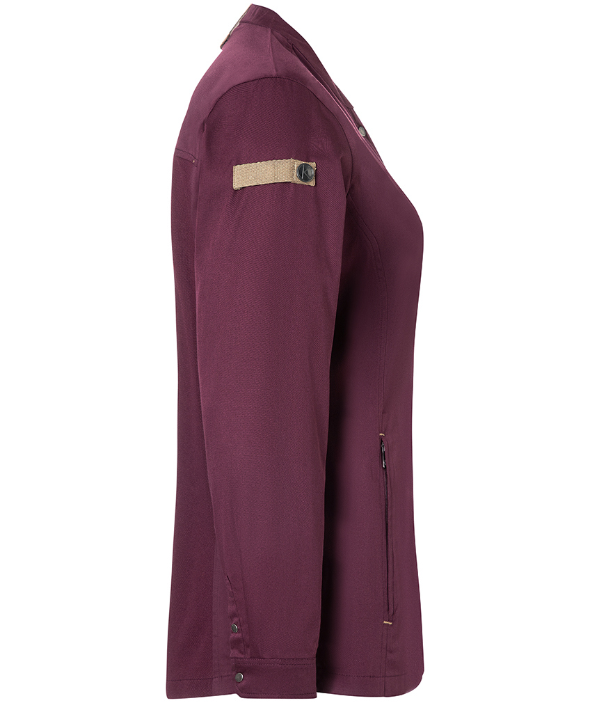 Karlowsky Green-Generation women's chefs jacket, Aubergine, large image number 4