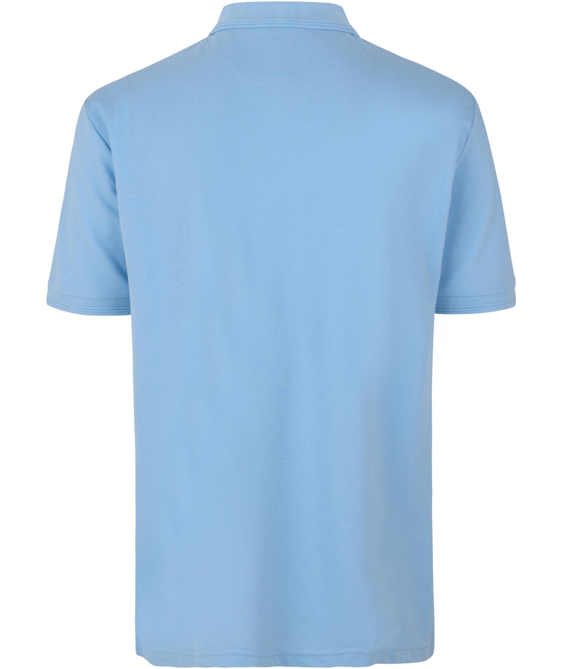 ID PRO Wear Polo T-skjorte med trykknapper, Lys Bl&aring;