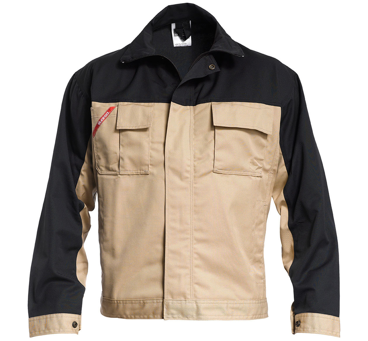 Engel Light arbetsjacka, Khaki/Svart, large image number 0