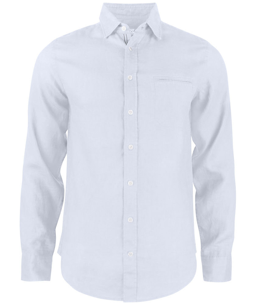 Cutter & Buck Summerland Modern fit linskjorte, Hvit