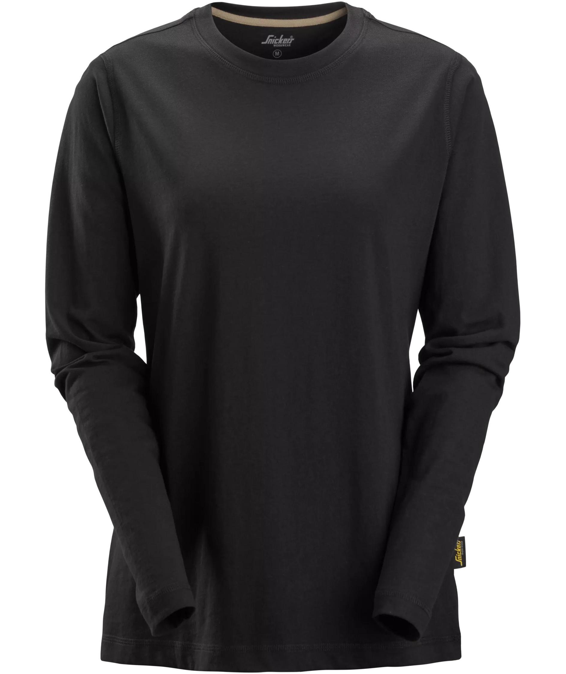 Snickers langermet dame T-skjorte 2497, Black, Black, swatch