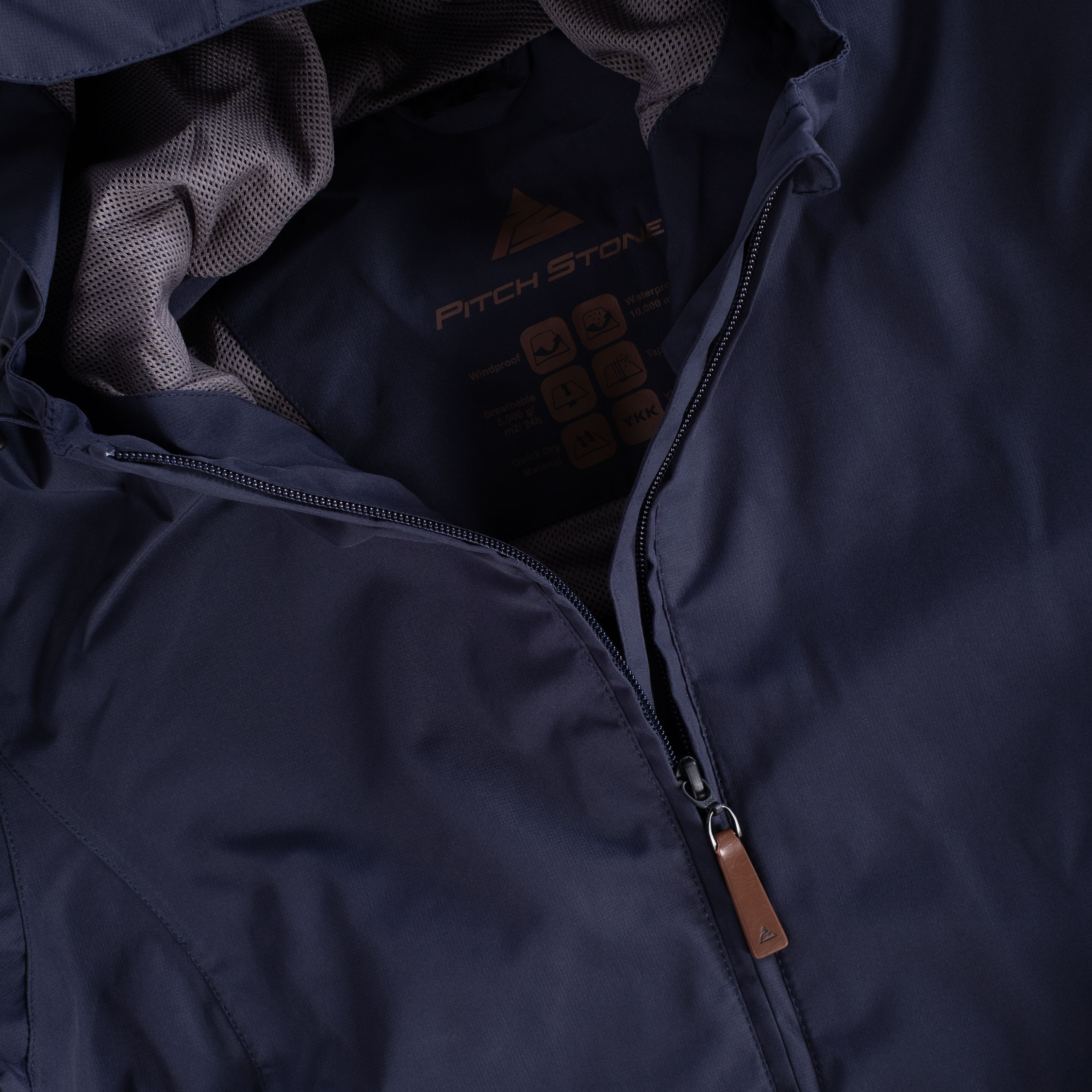 Pitch Stone Damen Shelljacke, Navy, large image number 3