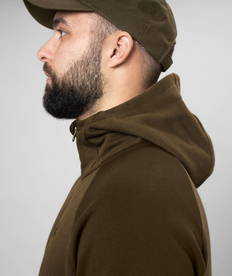 Seeland Cross Fleece Hoodie mit Rei&szlig;verschluss, Dark Olive, large image number 6