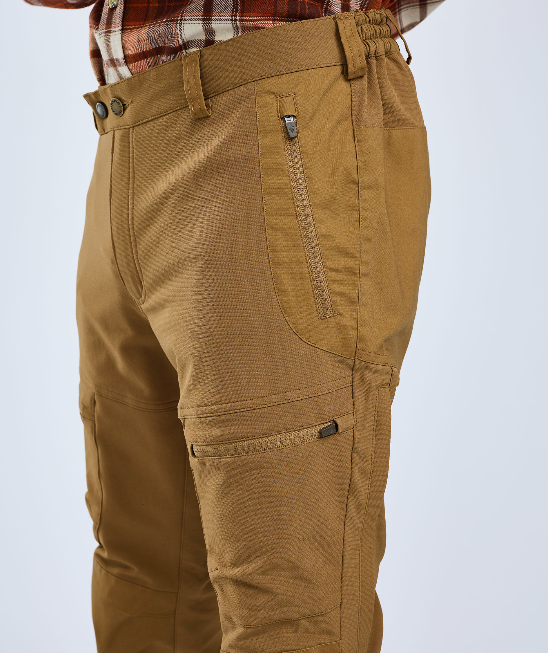 Pinewood Finnveden Hybrid bukser, Dark Sandstone, large image number 4