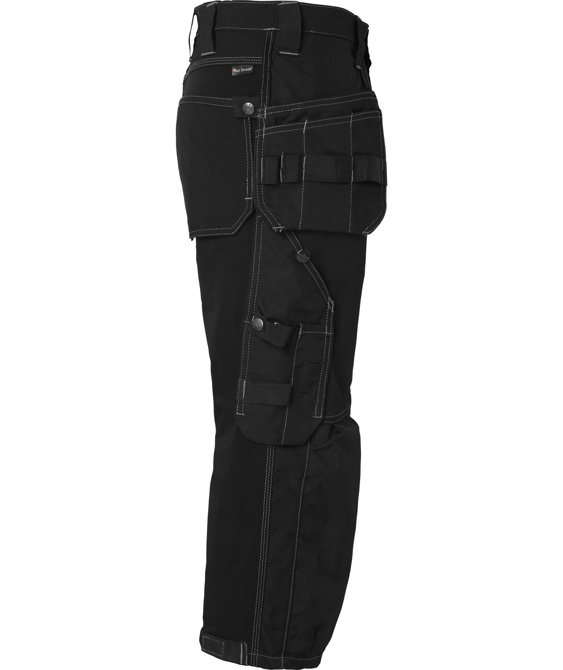 Top Swede hantverkspiratbyxa 309 full stretch, Svart, large image number 2