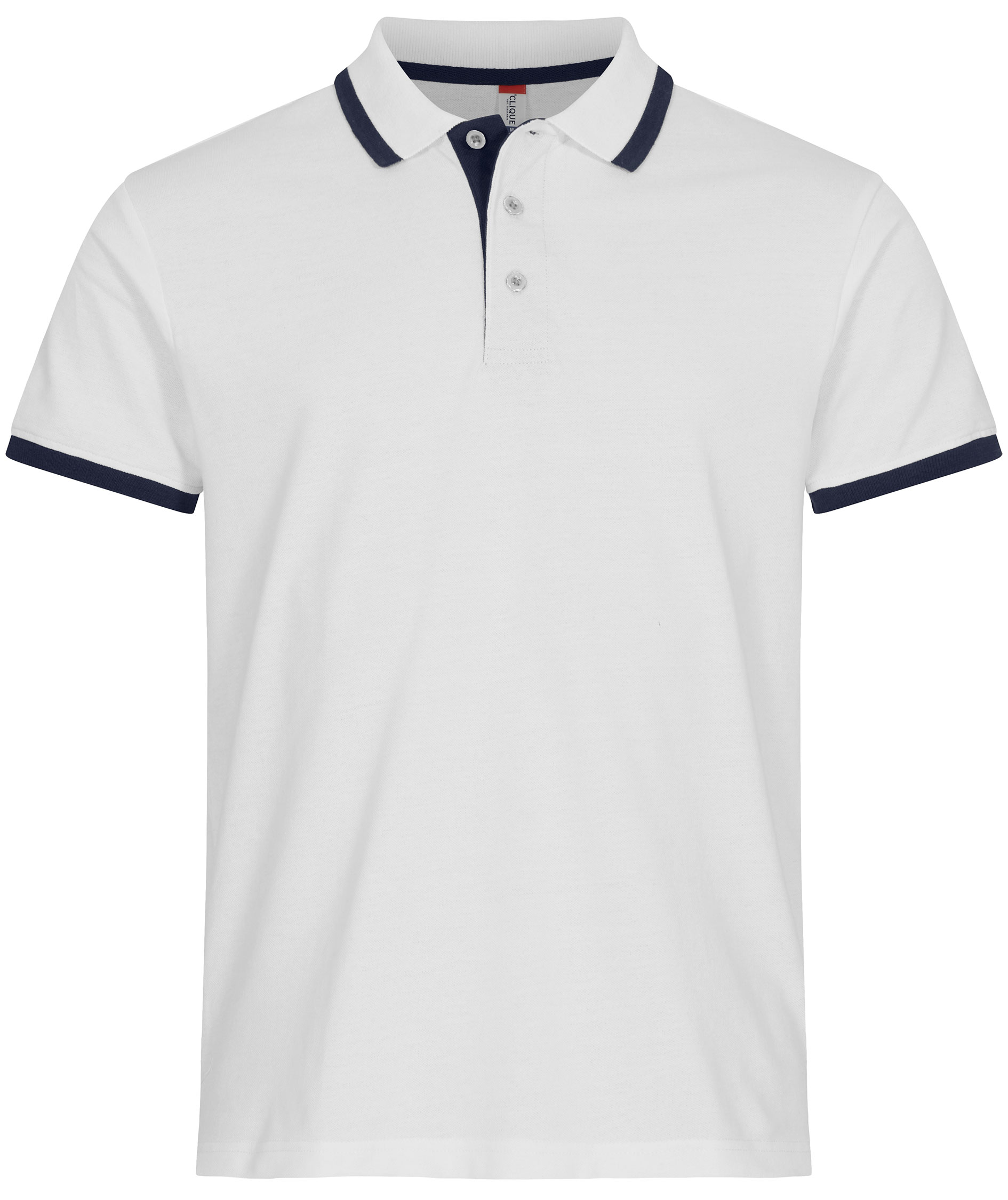 Clique Austin polo T-skjorte, White, large image number 0