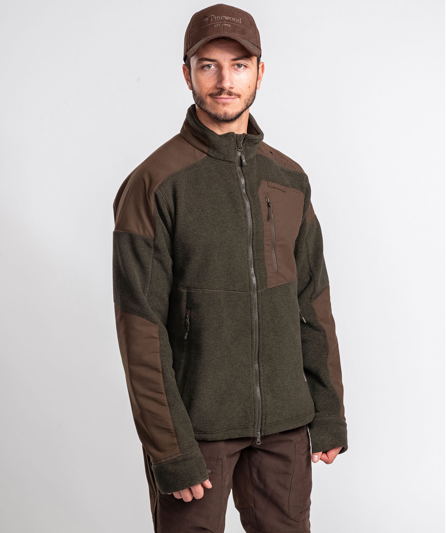 Pinewood&nbsp;Sm&aring;land Forest fleecejakke, Jagtgr&oslash;n