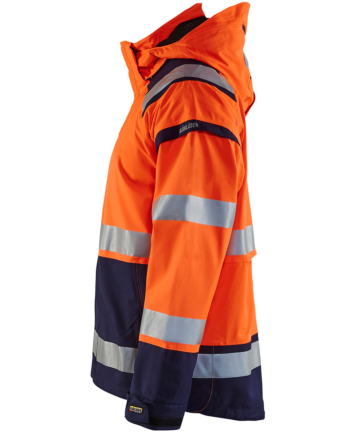 Bl&aring;kl&auml;der Shelljacke, Hi-vis Orange/Marine, large image number 3