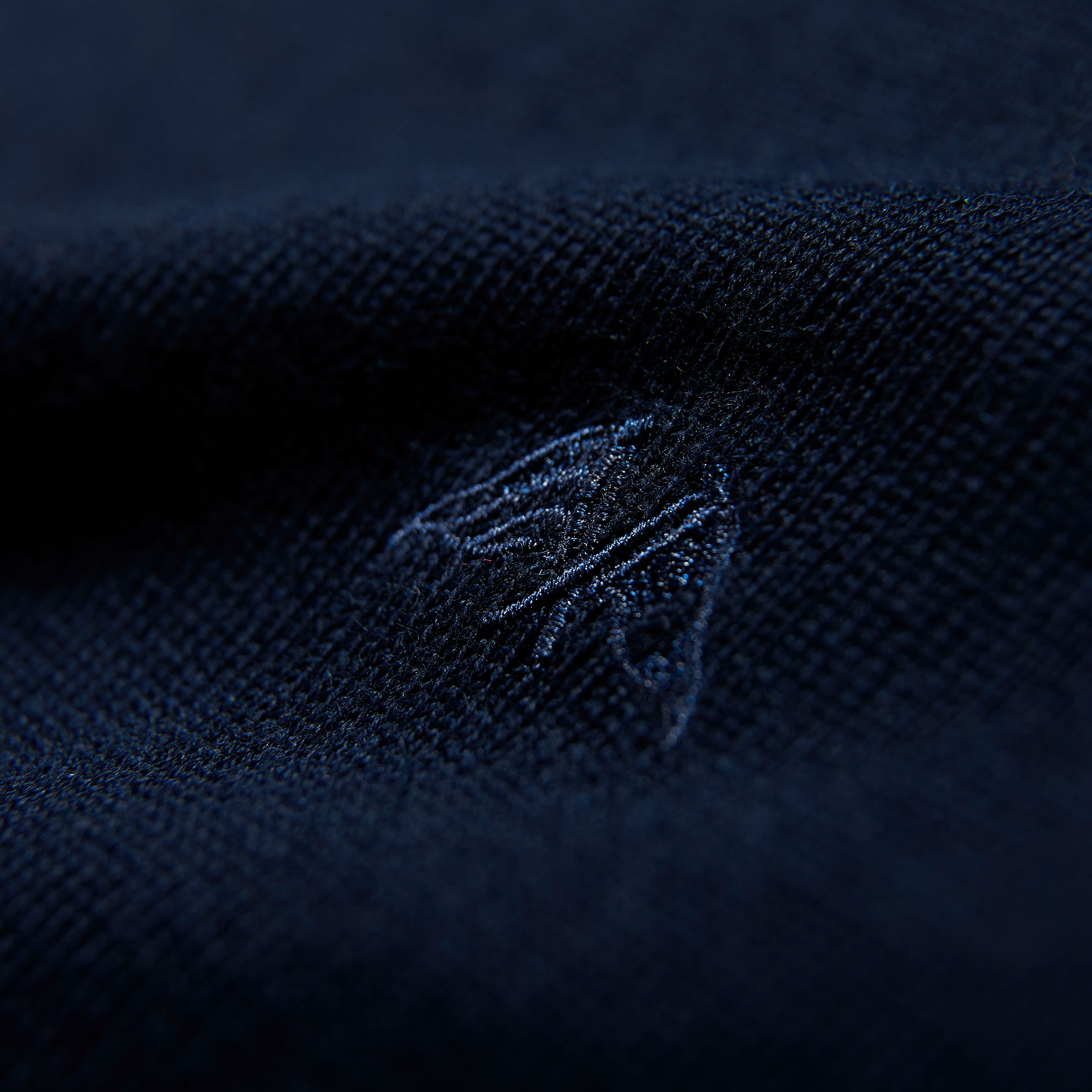 Lindbergh striktr&oslash;je med merinould, Navy, large image number 4