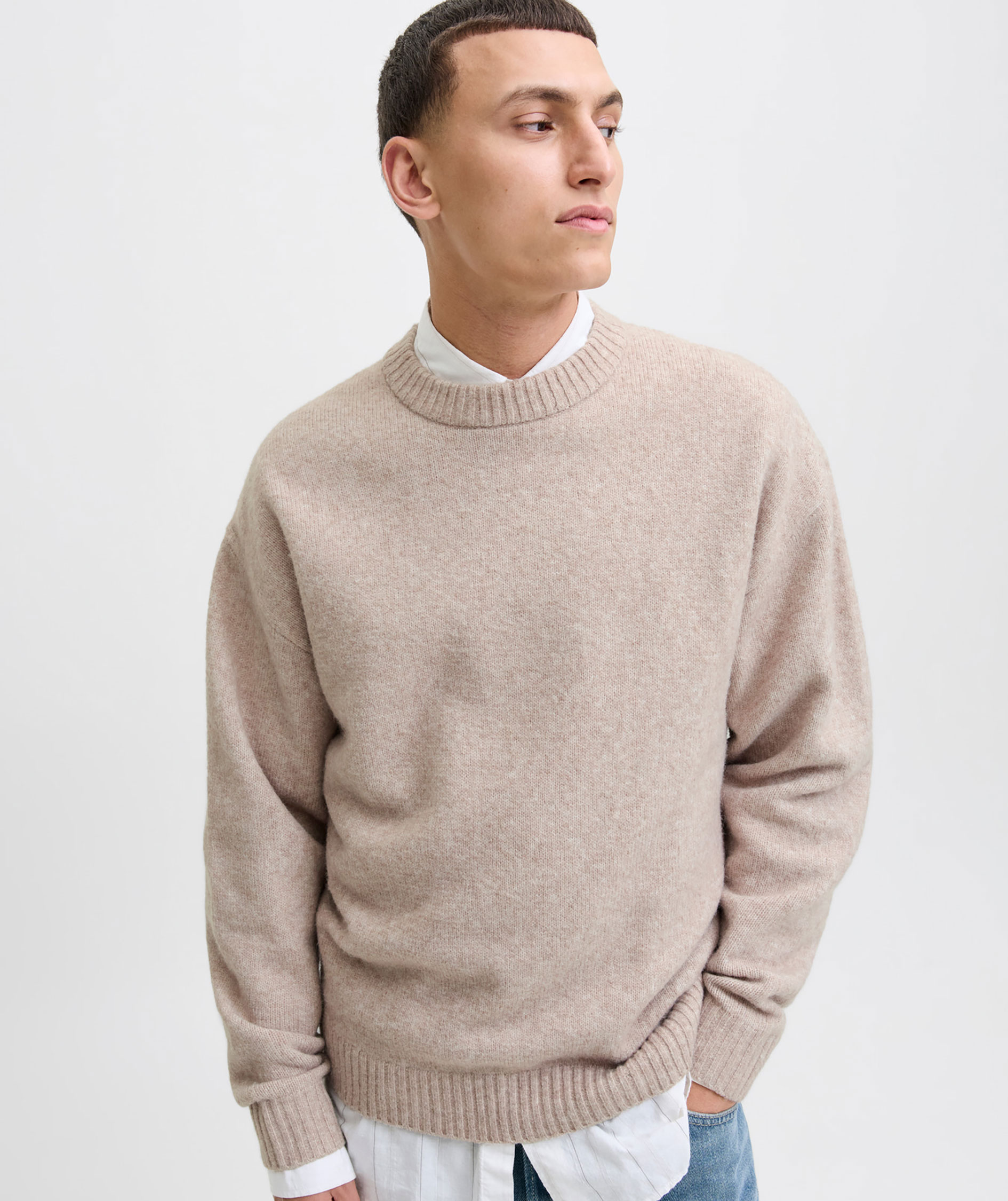 Jack & Jones JJESOHO OLLIE striktr&oslash;je med uld, Atmosphere, large image number 4