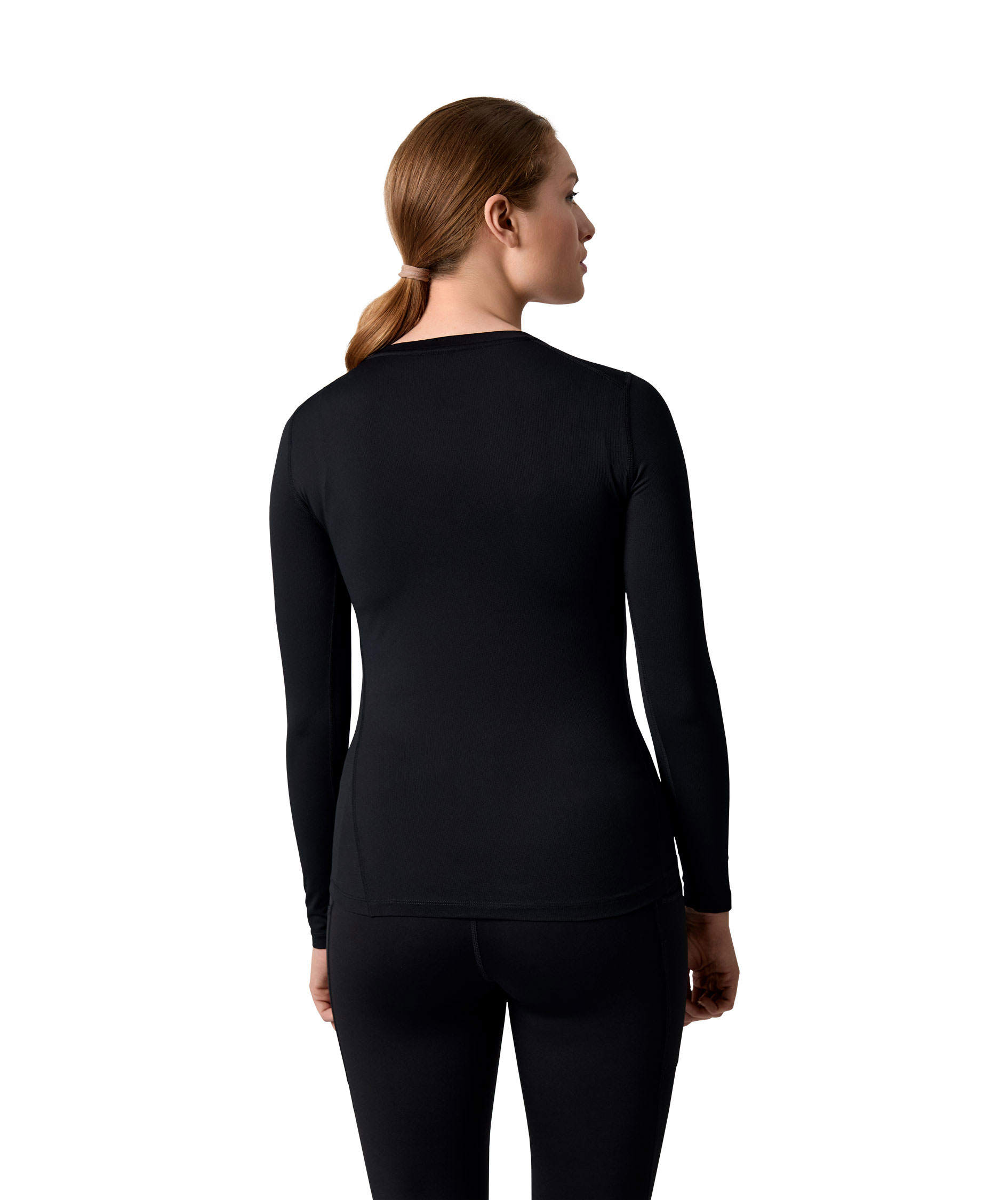 GEYSER&nbsp;Active lang&aelig;rmet dame T-shirt, Sort, large image number 4