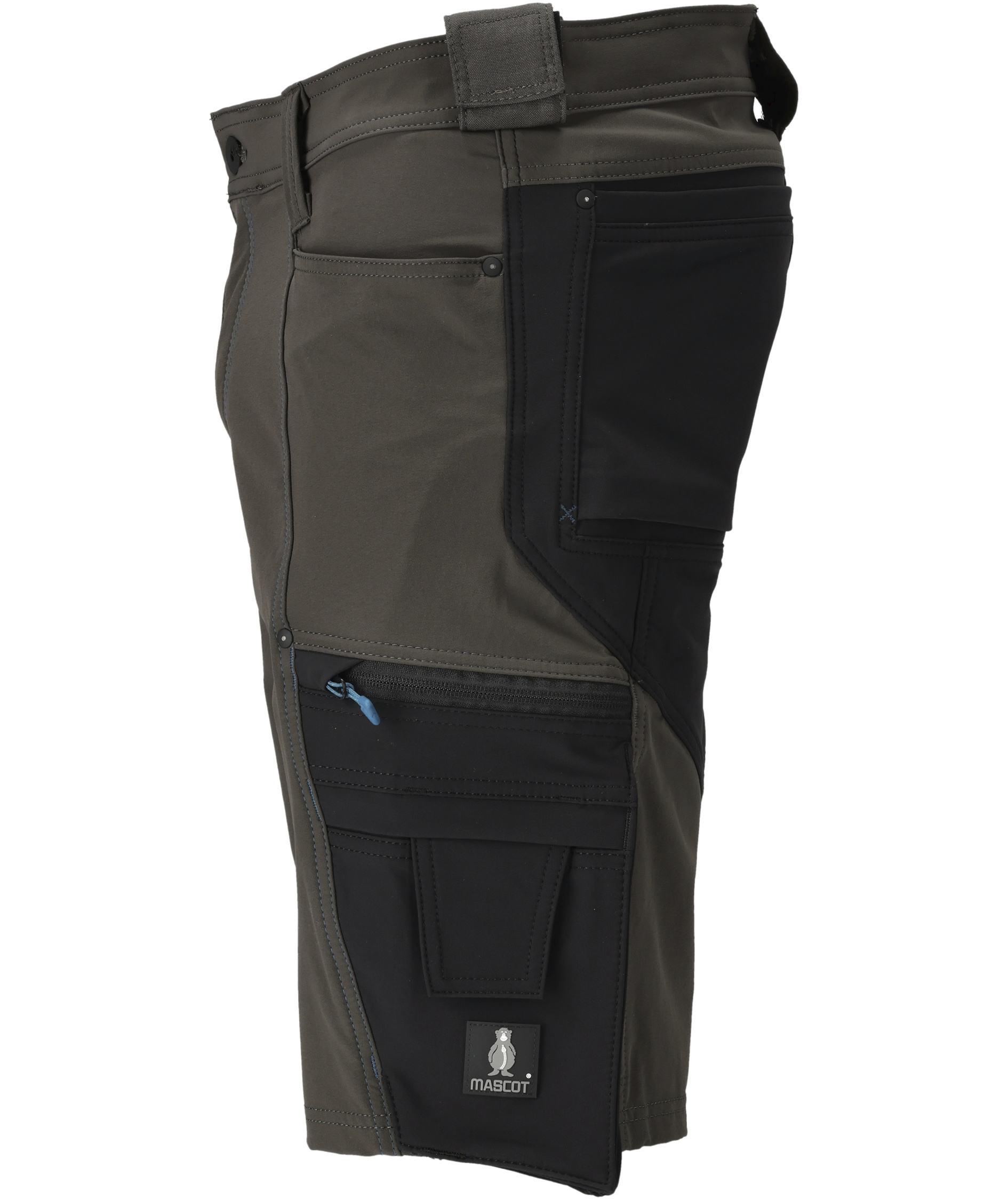 Mascot Advanced work shorts full stretch, Dark Anthracite/Black, large image number 3