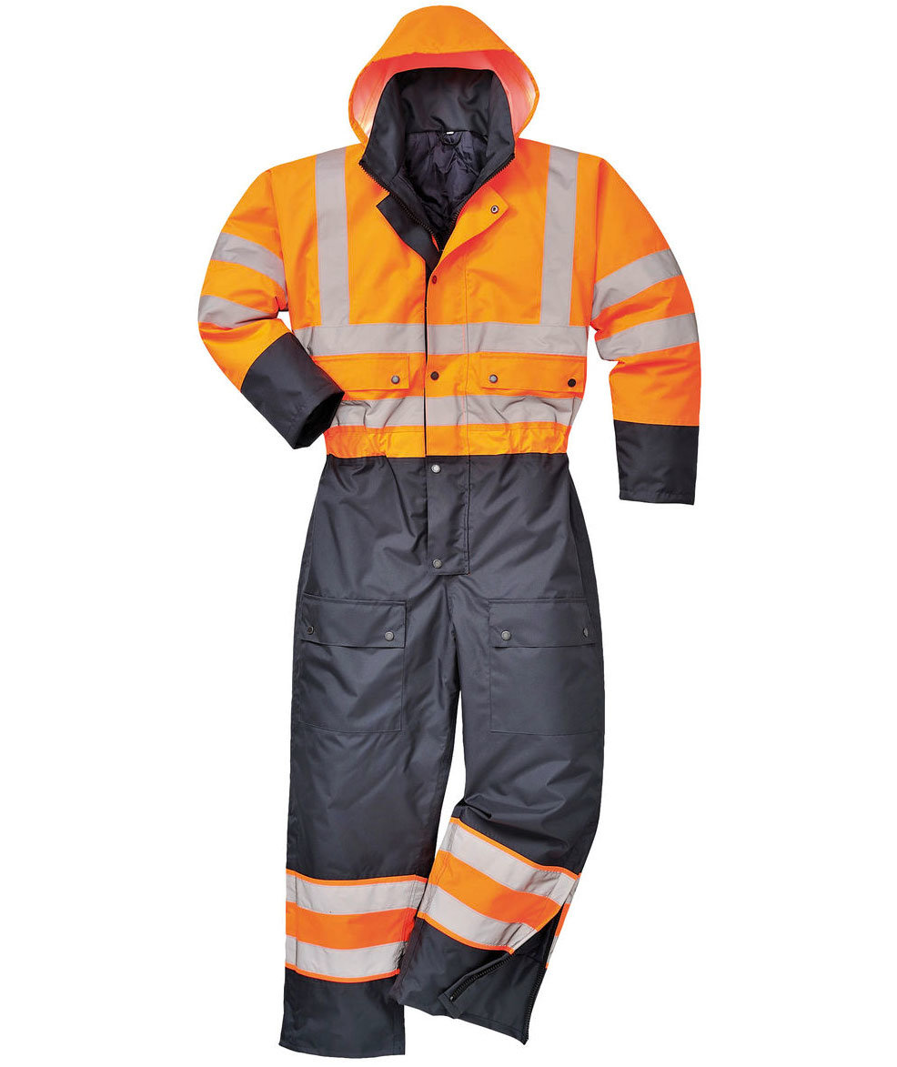 Portwest termooverall, Varsel Orange/Marinbl&aring;