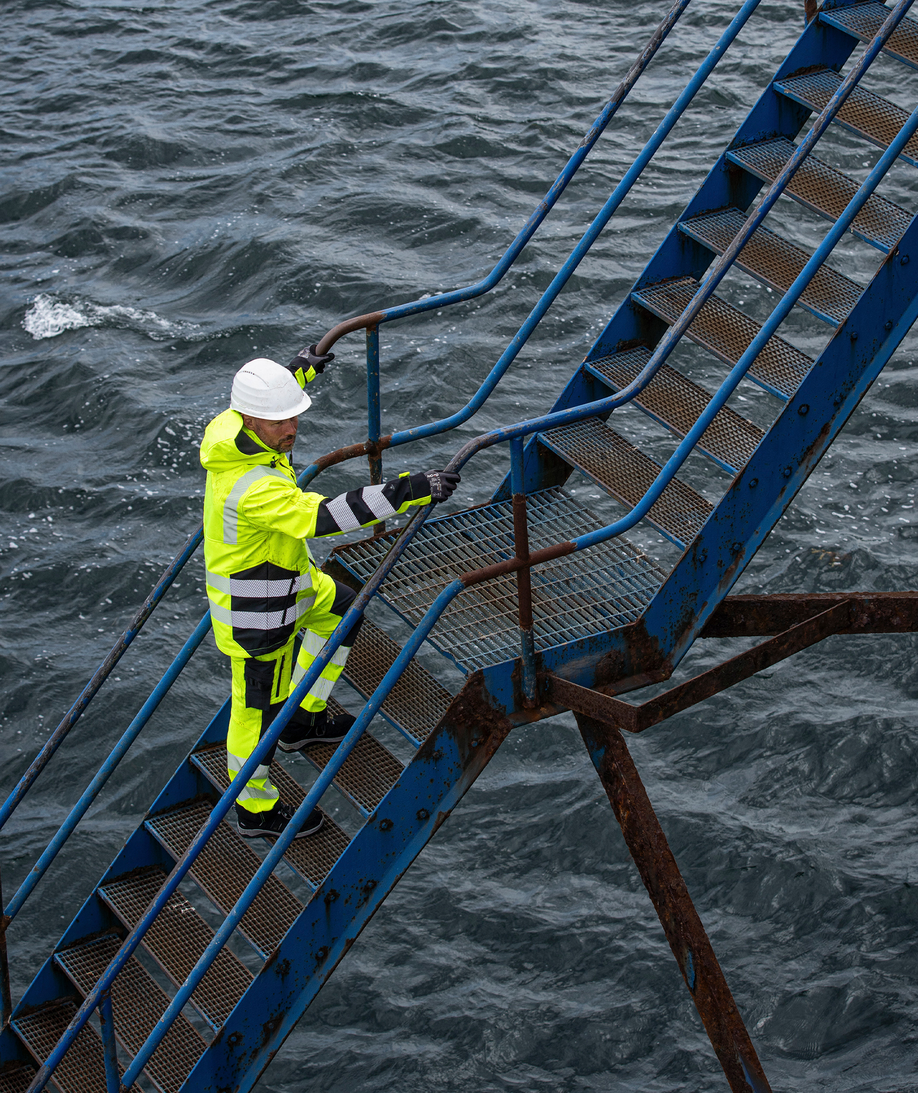 ELKA Visible Xtreme softshelljakke, Hi-vis Gul/Sort, large image number 5