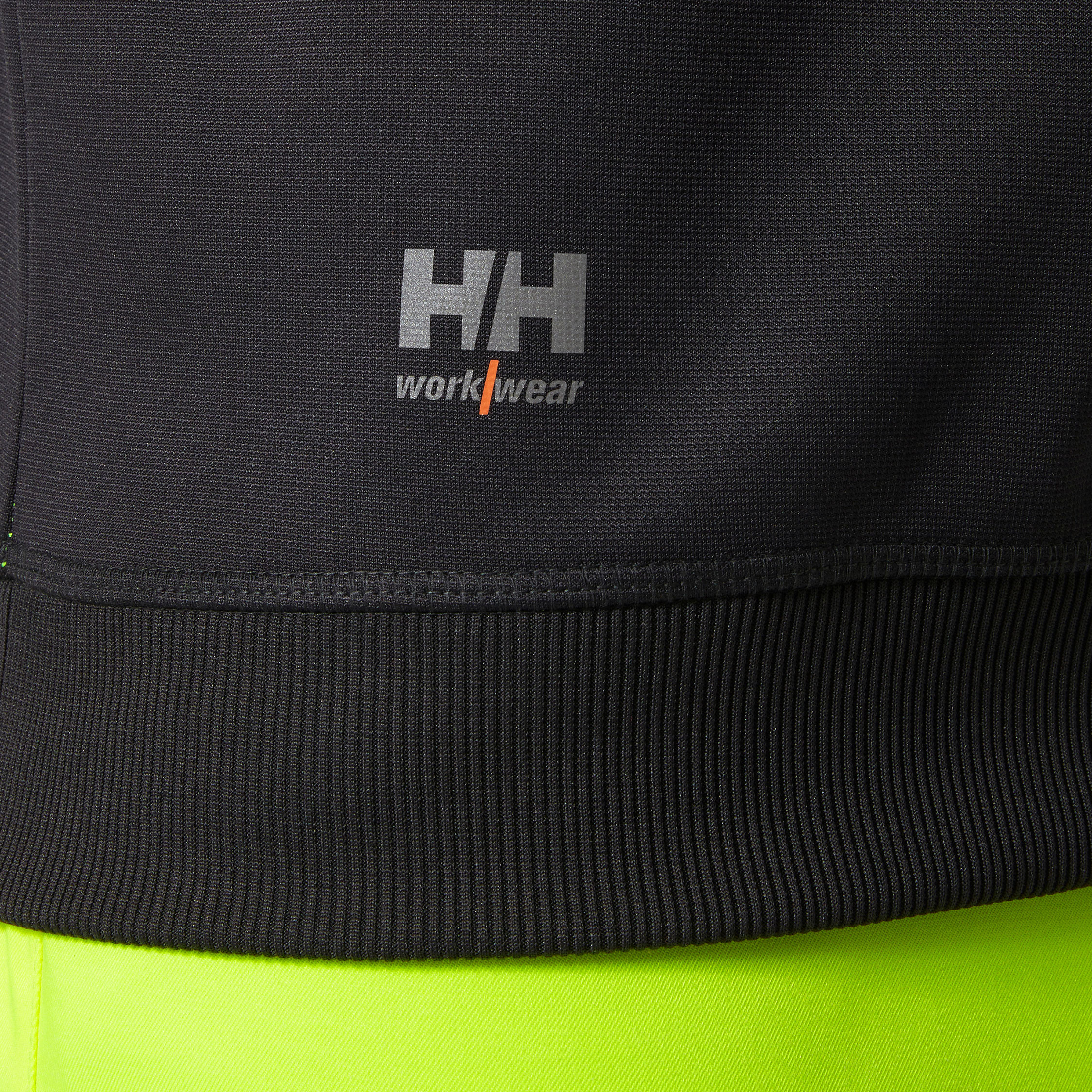 Helly Hansen Addvis half zip sweatshirt, Hi-vis Gul/Ebony, large image number 5