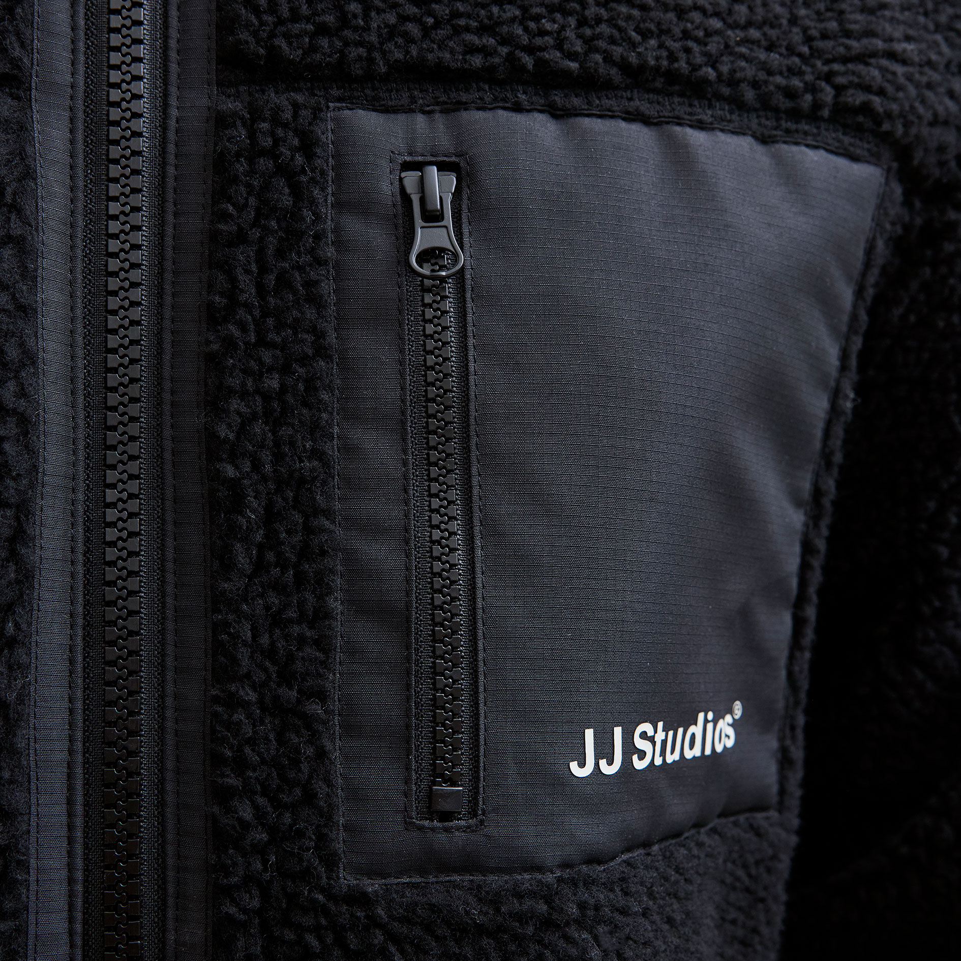 Jack & Jones JJESOHO pile fleece jacket, Black, large image number 4