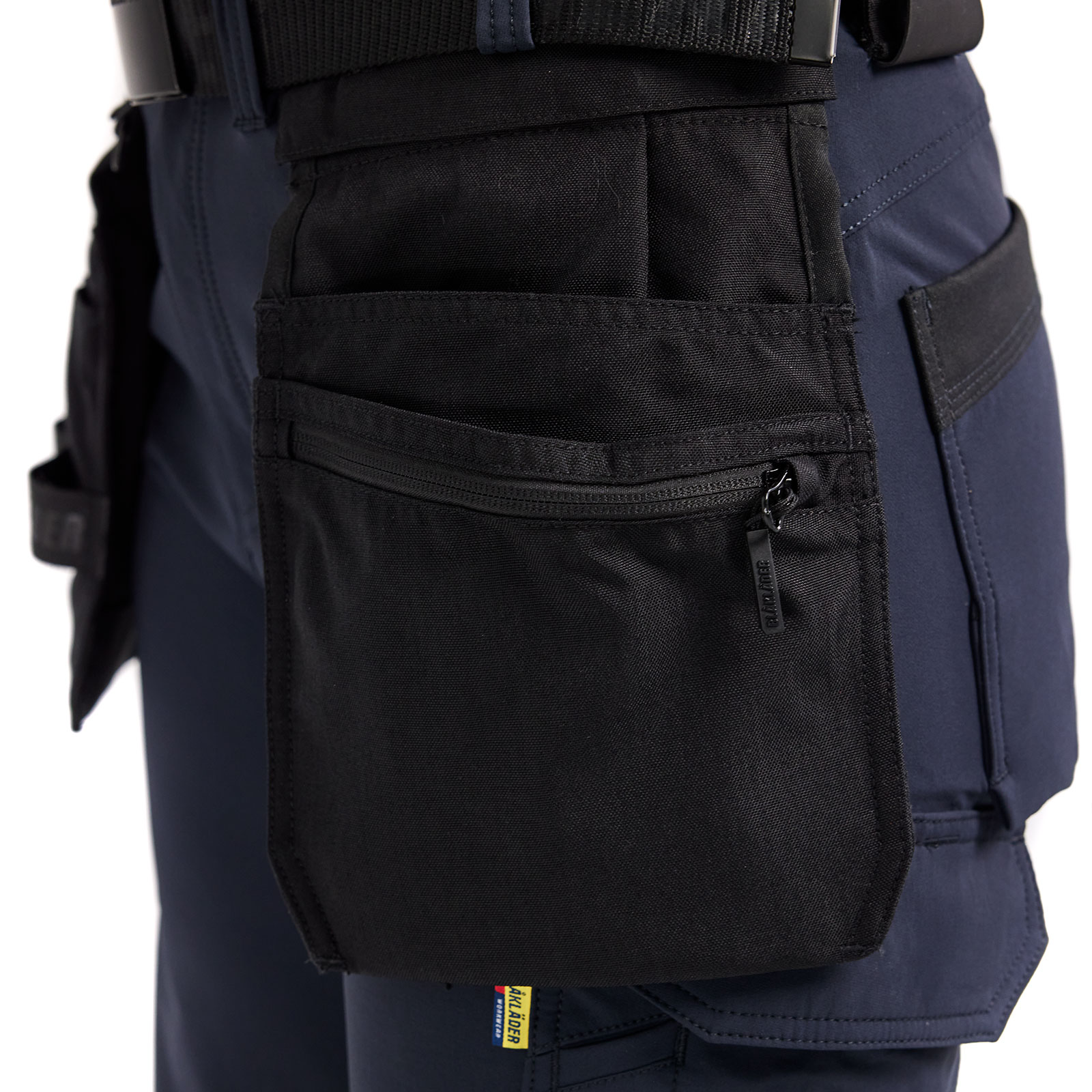 Bl&aring;kl&auml;der dame h&aring;ndv&aelig;rkershorts full stretch, M&oslash;rk Marinebl&aring;/Sort, large image number 5